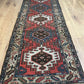 Antiker  Orientteppich handgeknüpft Kazak Läufer selten 290x84 cm