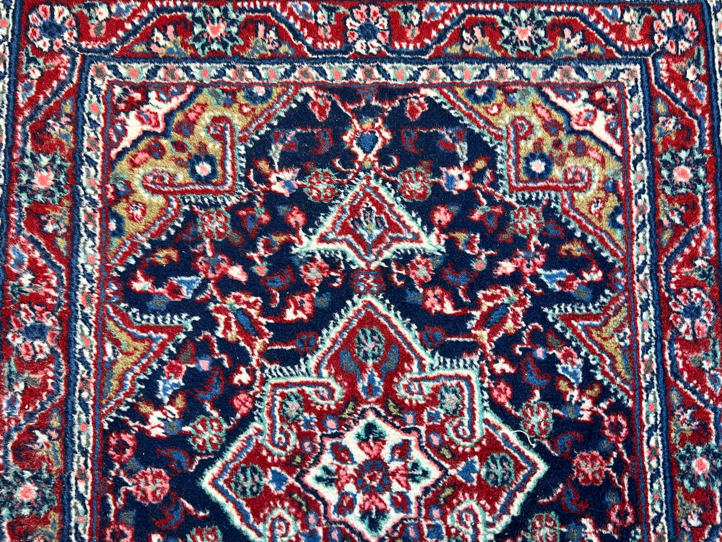 Handgeknüpfter Perser Orientteppich - Hamadan Schurwolle 78x63 cm