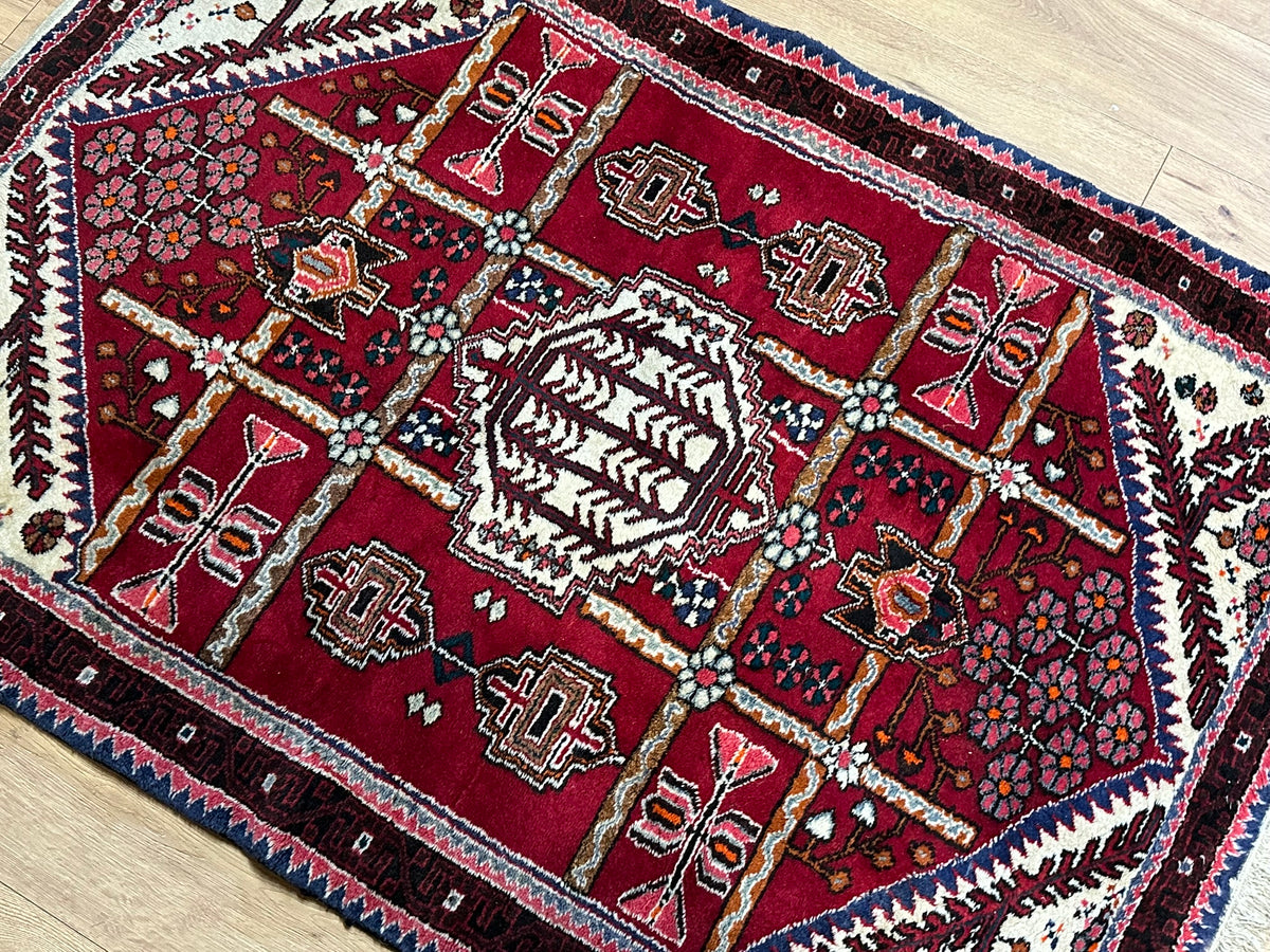 Orientteppich handgeknüpft Hamadan 164x110 cm