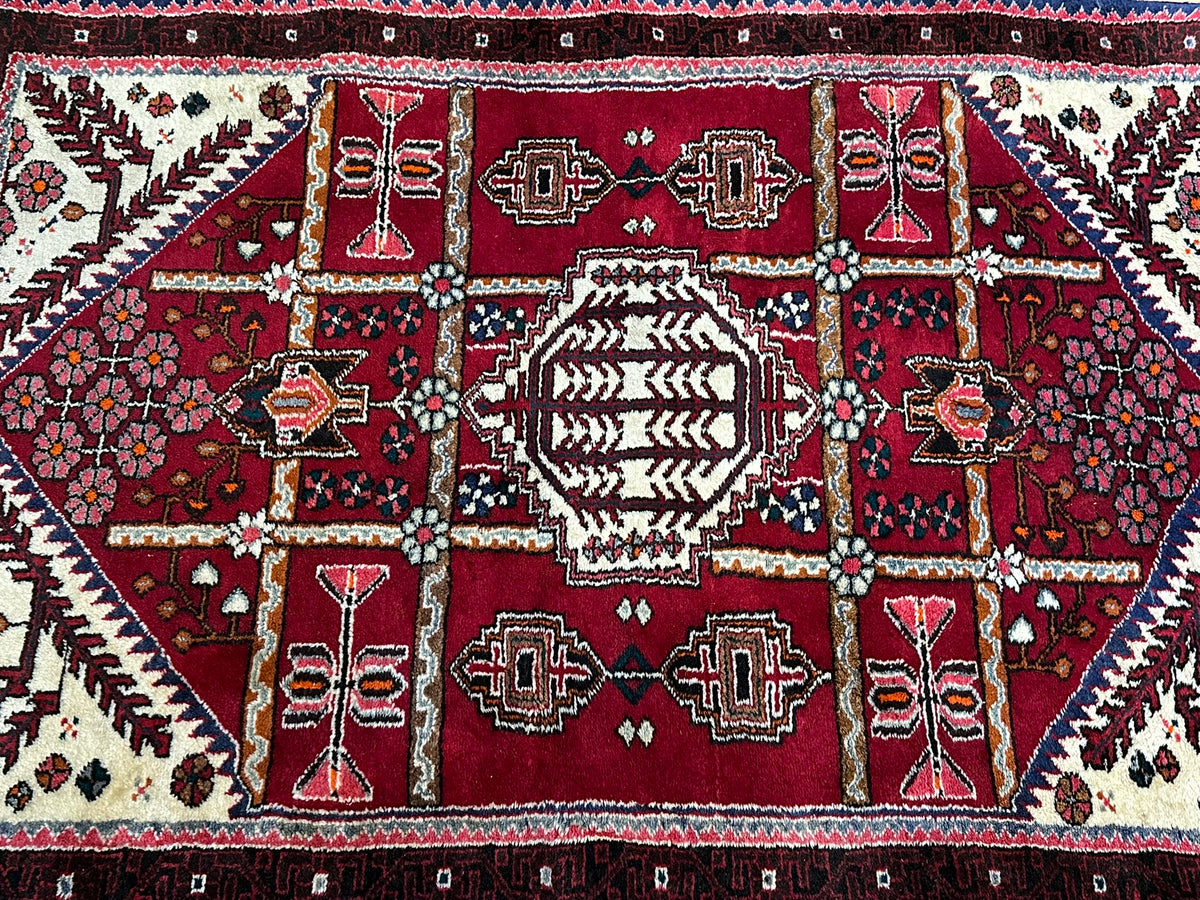 Orientteppich handgeknüpft Hamadan 164x110 cm