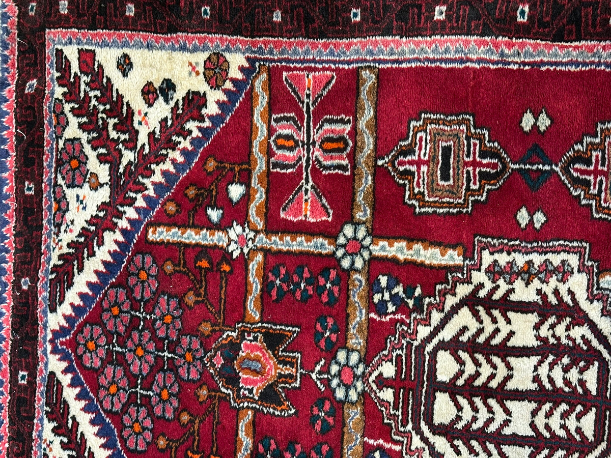Orientteppich handgeknüpft Hamadan 164x110 cm