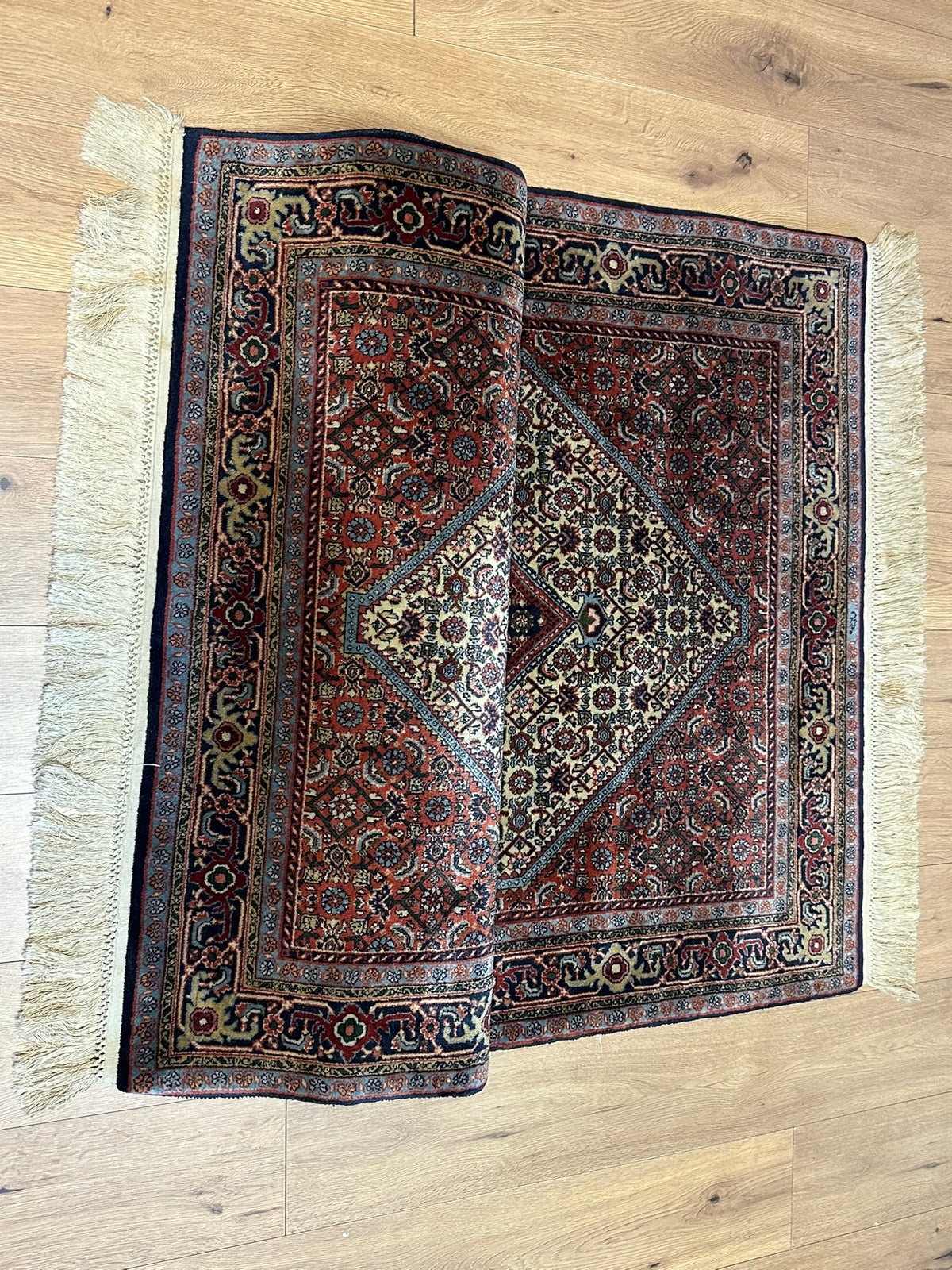 Orientteppich handgeknüpft Bidjar Wolle 175x120 cm