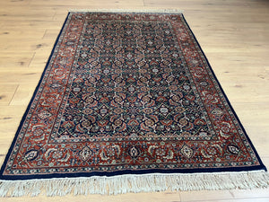  Orientteppich handgeknüpft Bidjar Herati 180x124 cm