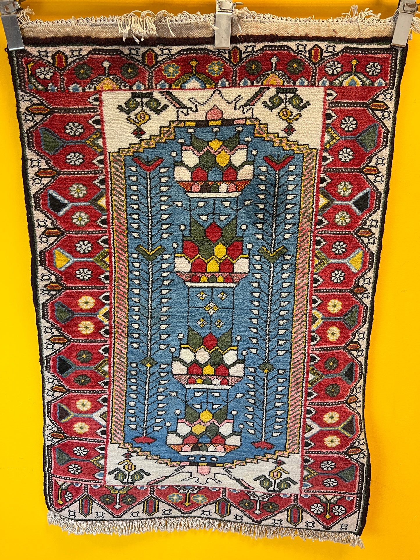 Handgeknüpfter Perser Orientteppich - Malayer Bachtiar Naturfarben 110x75 cm