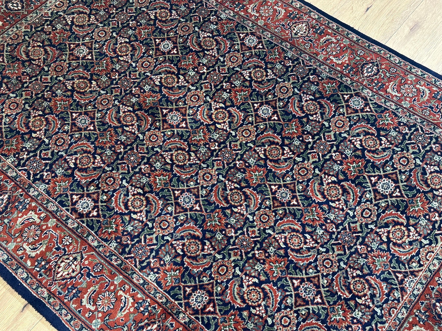   Orientteppich handgeknüpft Bidjar Herati 180x124 cm