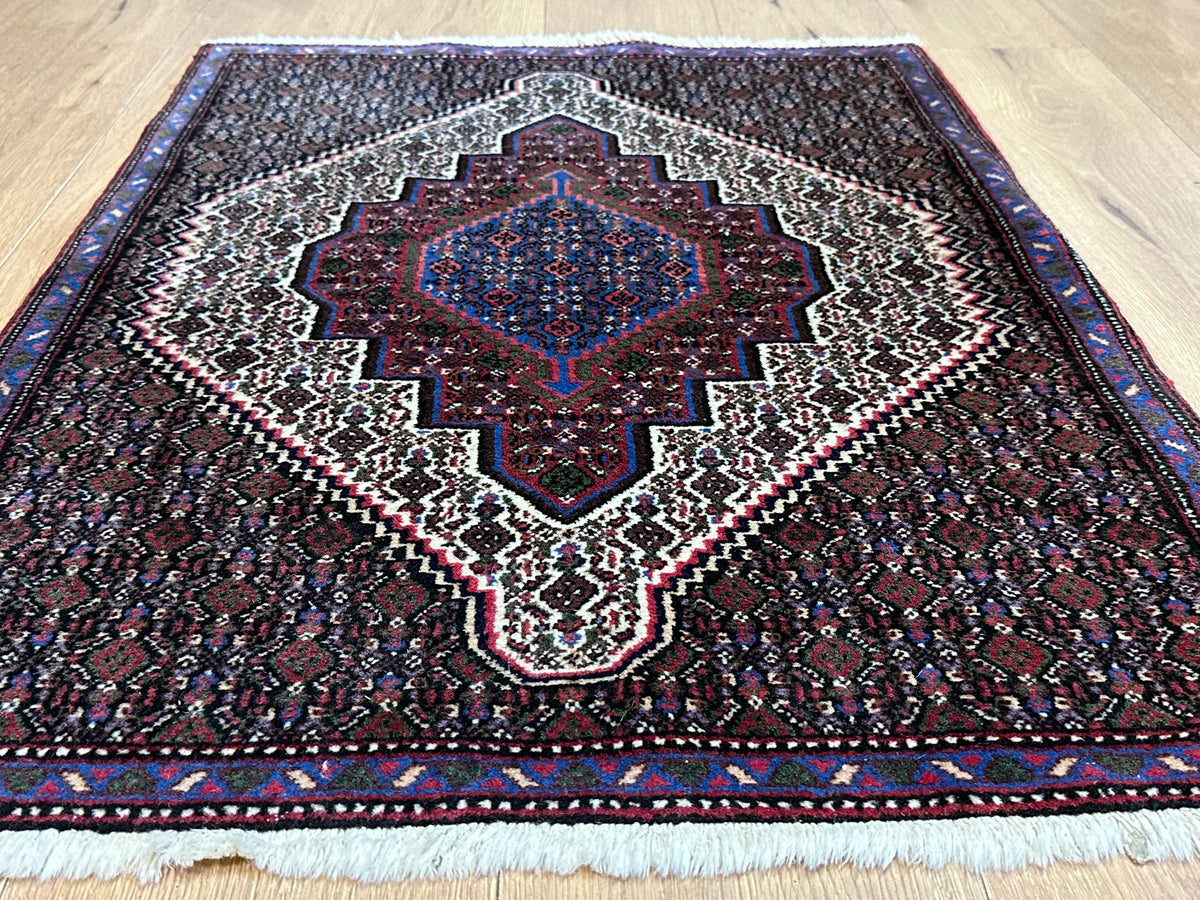Orientteppich handgeknüpft Bidjar Senneh Wolle 100x75 cm