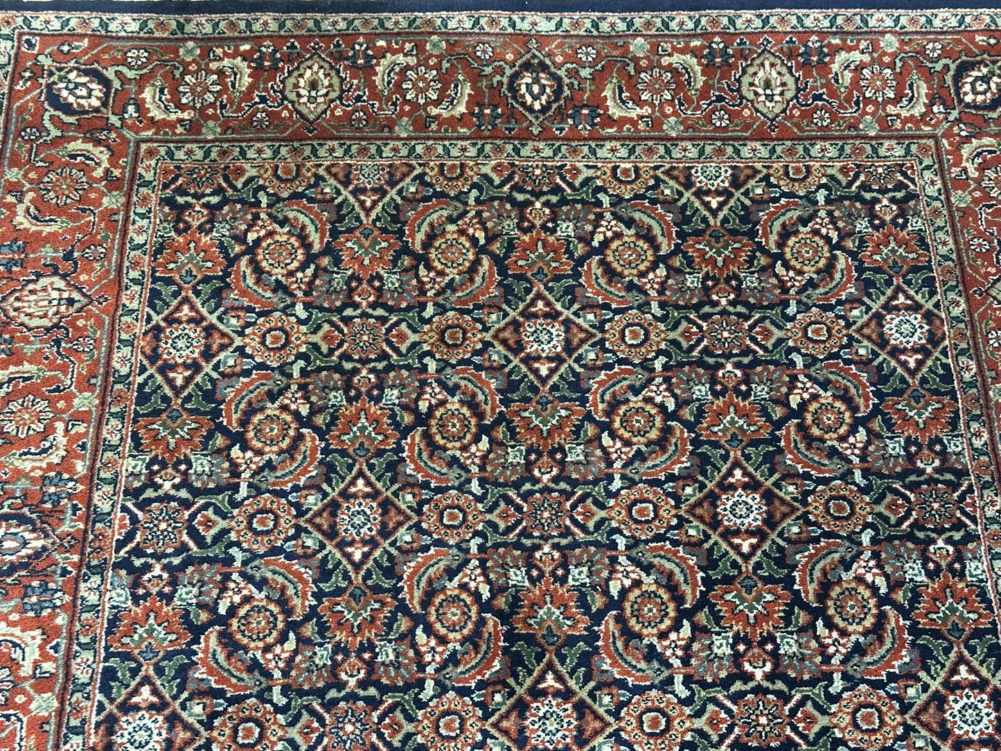   Orientteppich handgeknüpft Bidjar Herati 180x124 cm