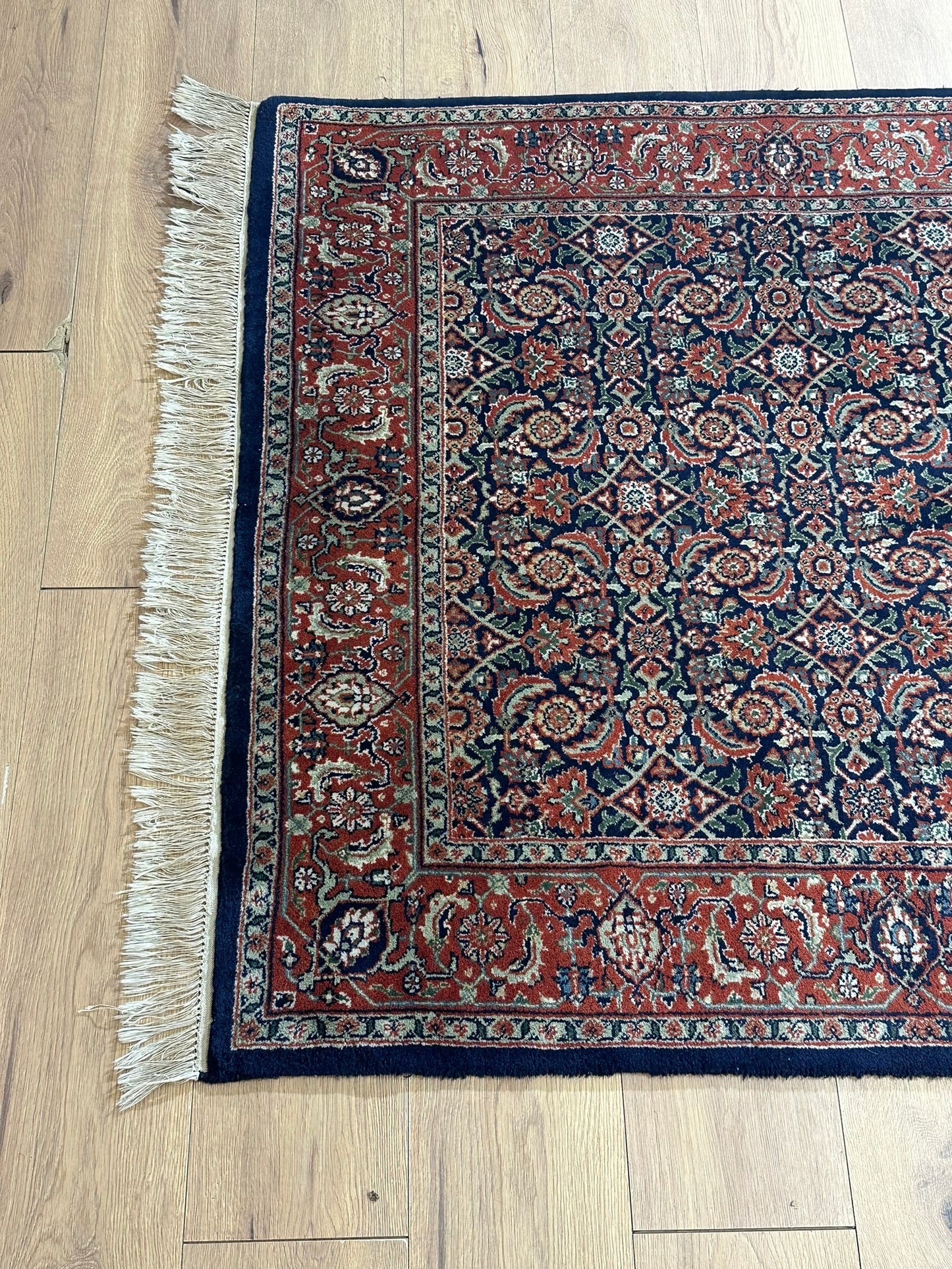   Orientteppich handgeknüpft Bidjar Herati 180x124 cm
