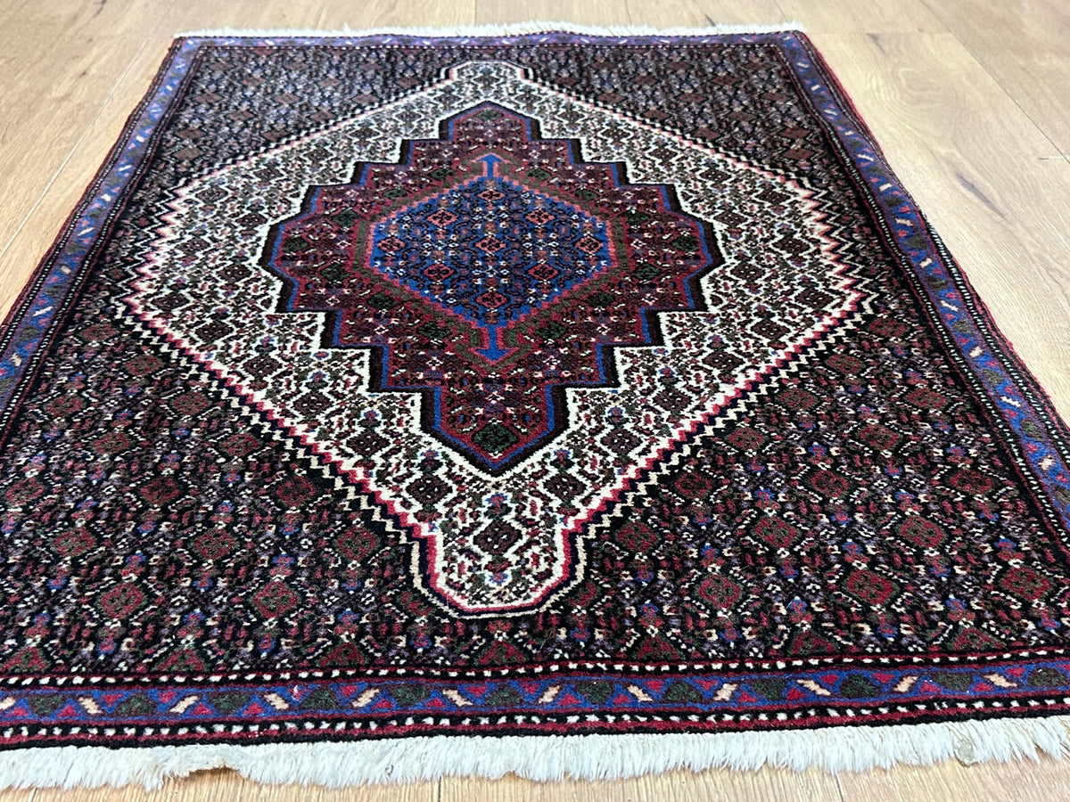 Orientteppich handgeknüpft Bidjar Senneh Wolle 100x75 cm
