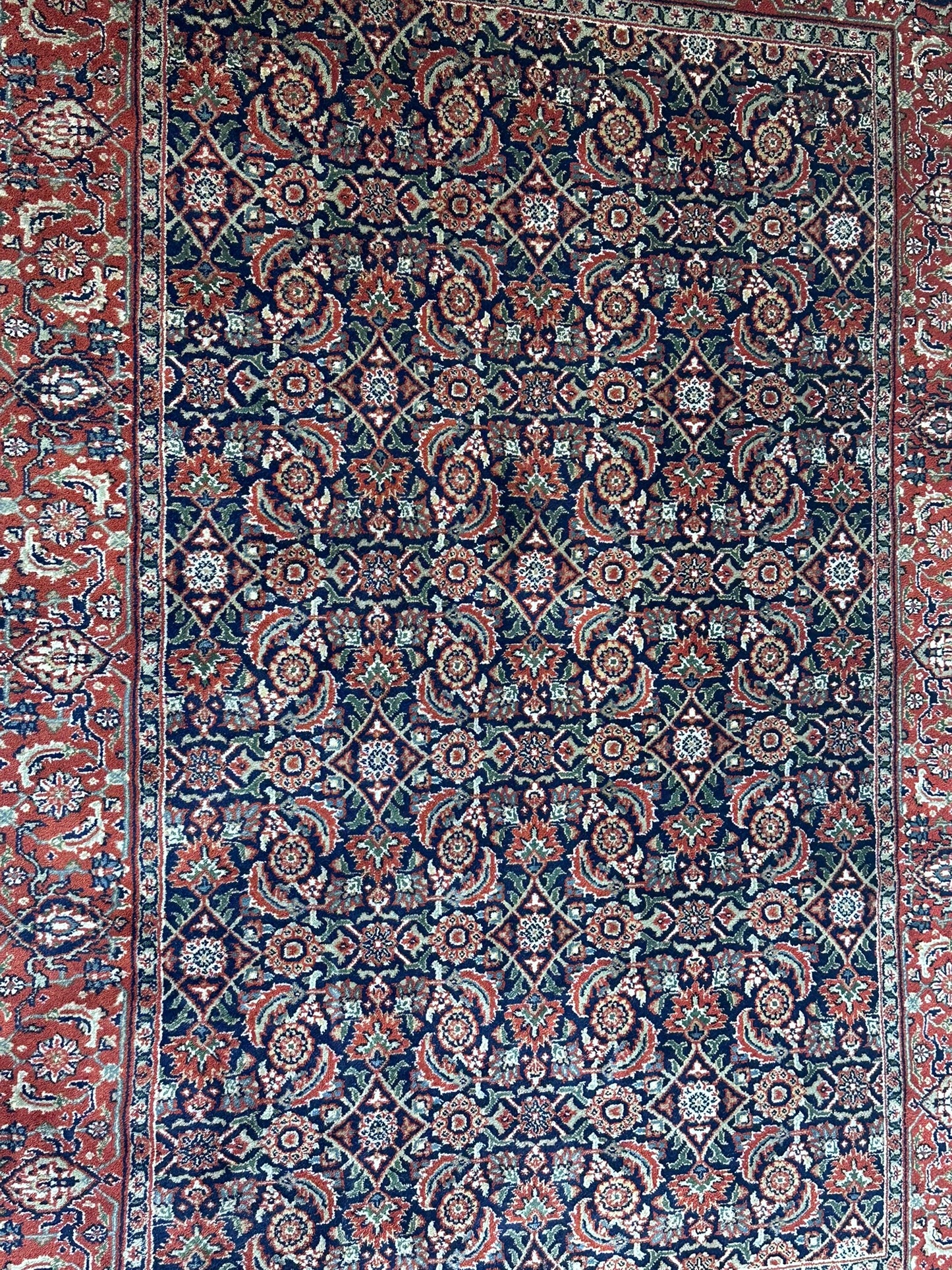   Orientteppich handgeknüpft Bidjar Herati 180x124 cm