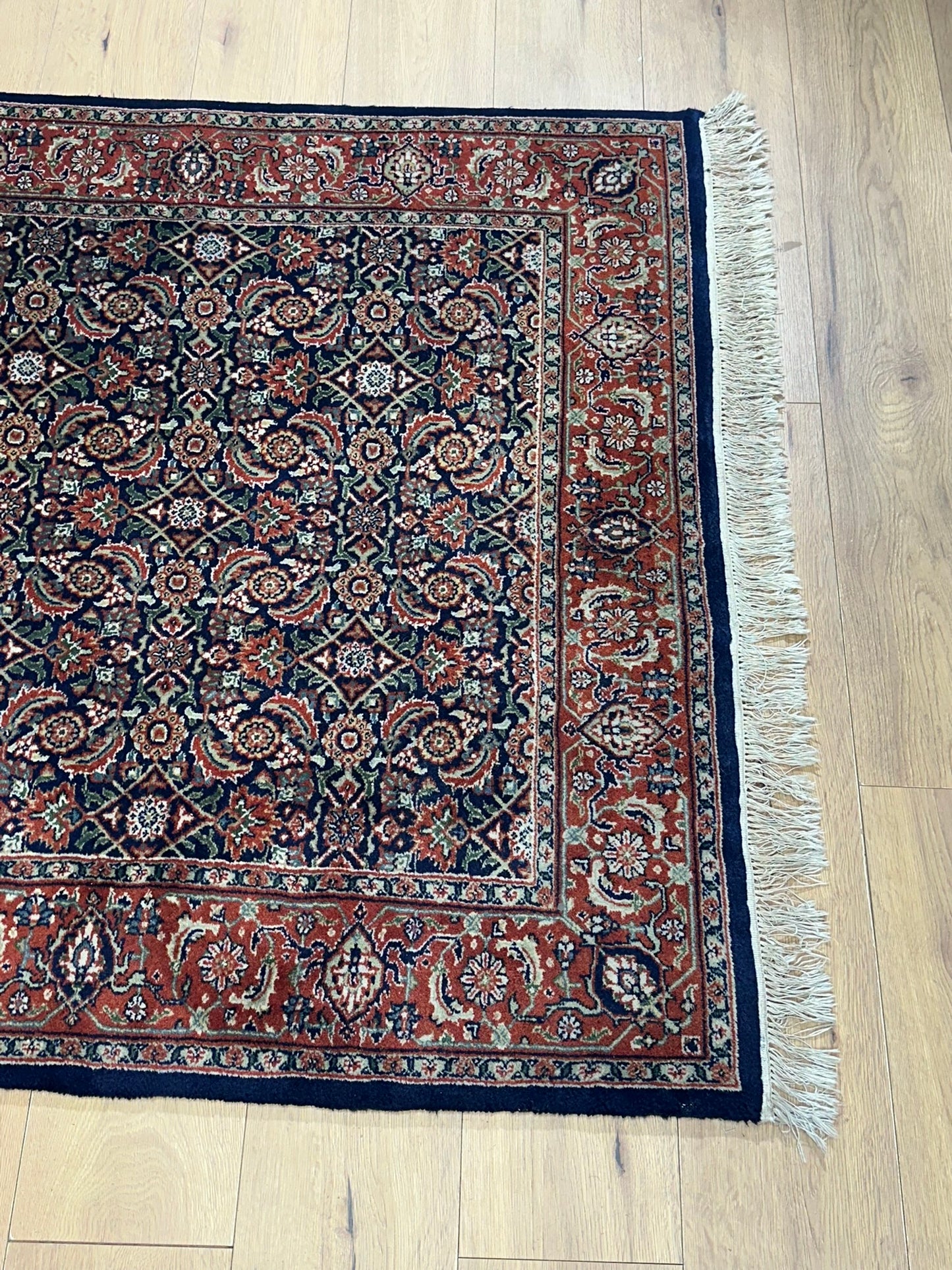   Orientteppich handgeknüpft Bidjar Herati 180x124 cm