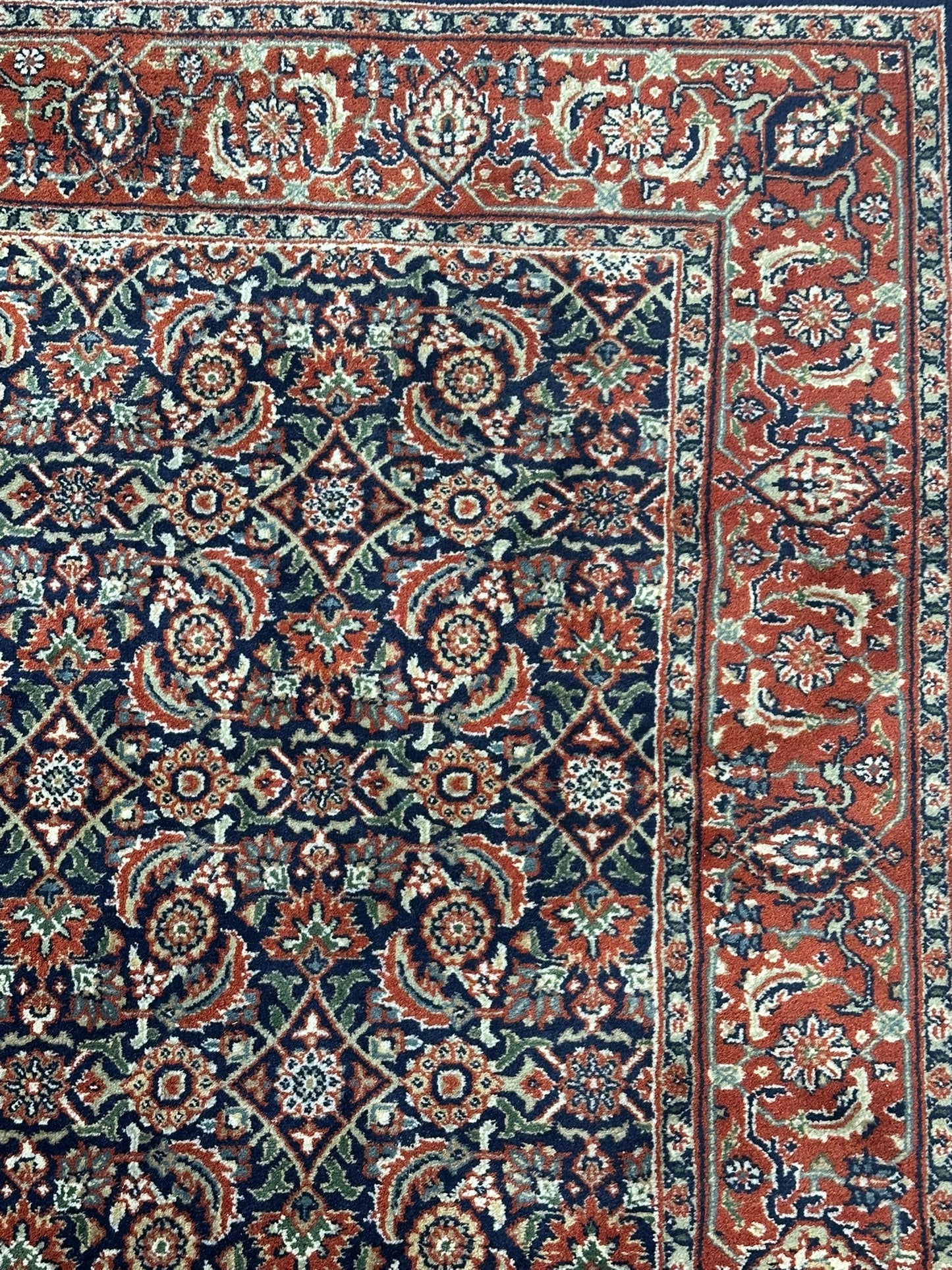   Orientteppich handgeknüpft Bidjar Herati 180x124 cm