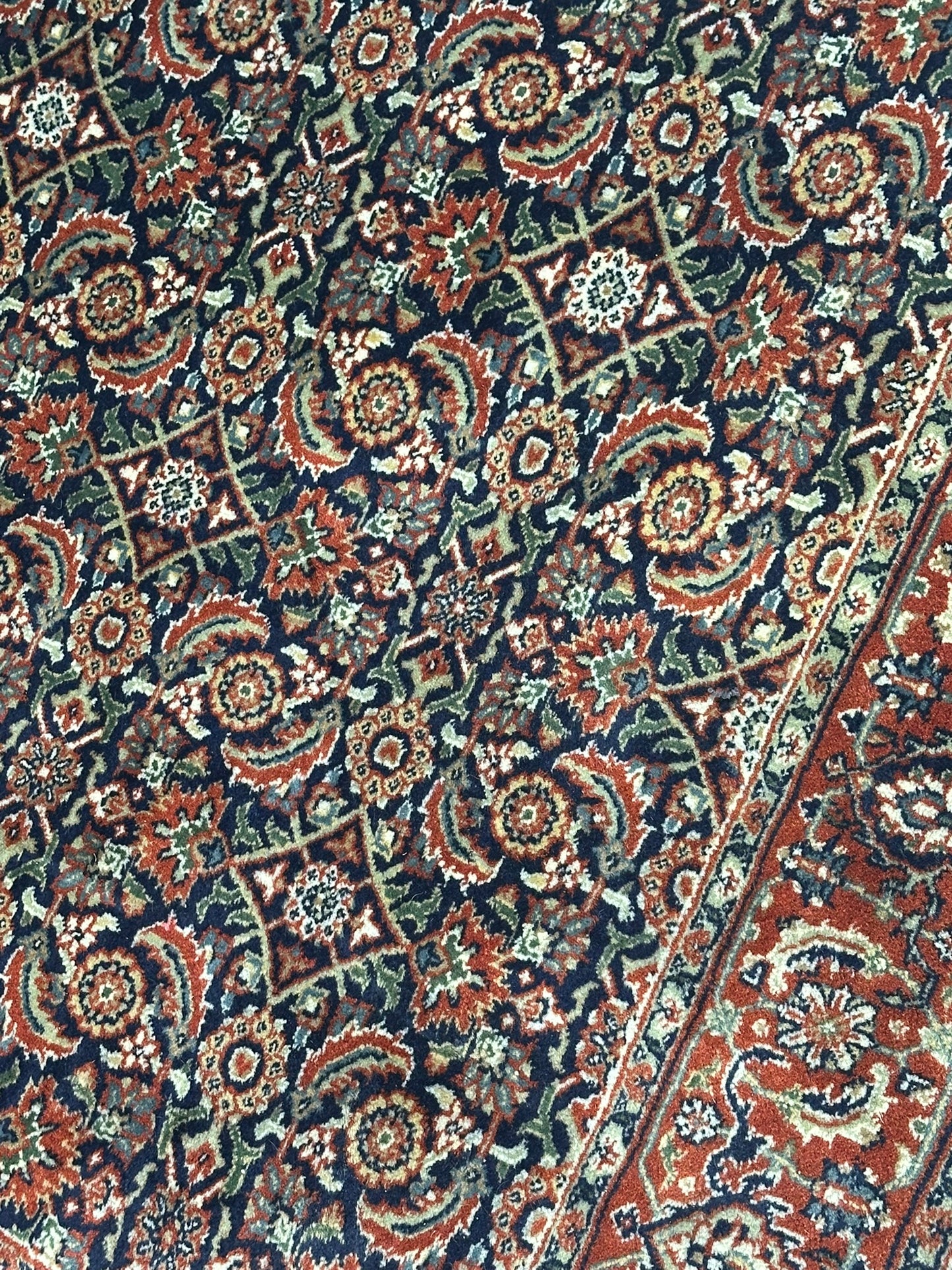   Orientteppich handgeknüpft Bidjar Herati 180x124 cm