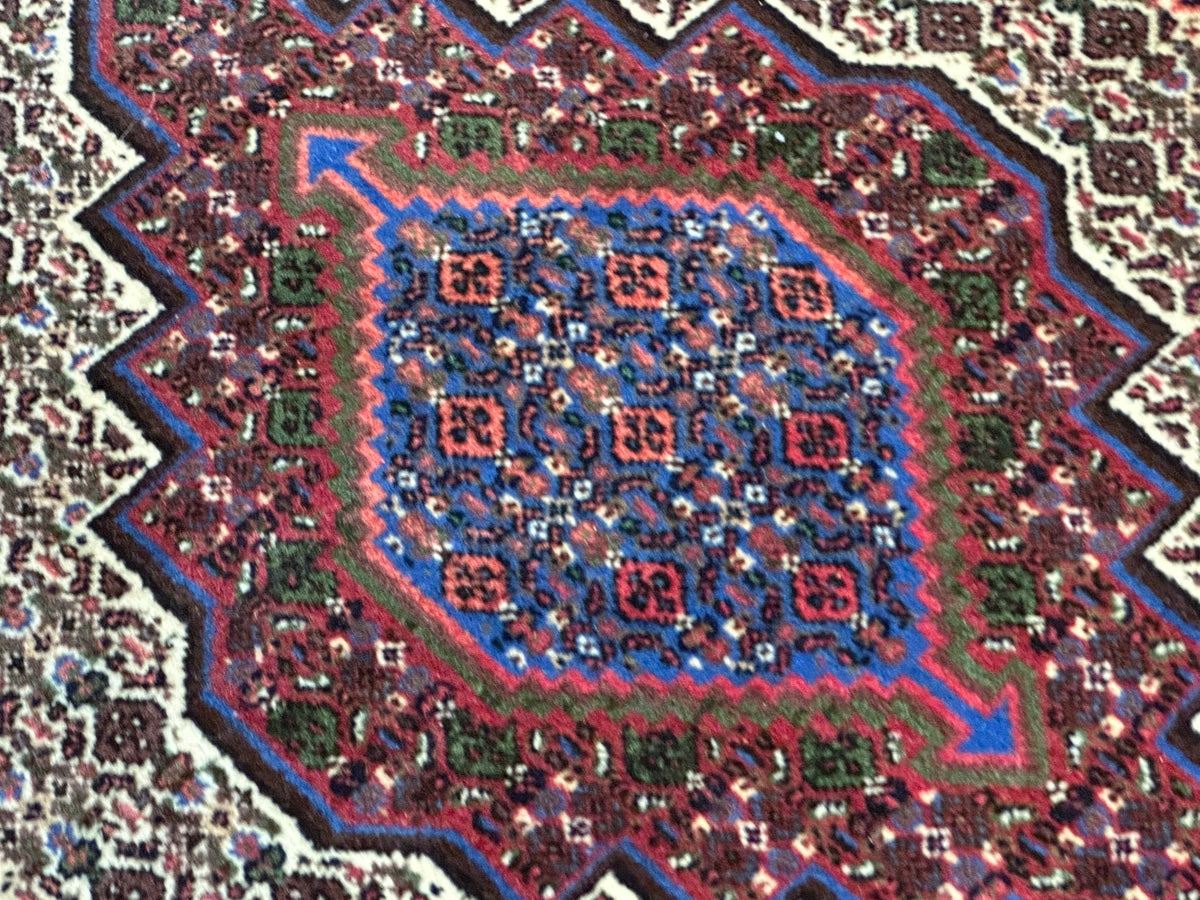 Orientteppich handgeknüpft Bidjar Senneh Wolle 100x75 cm