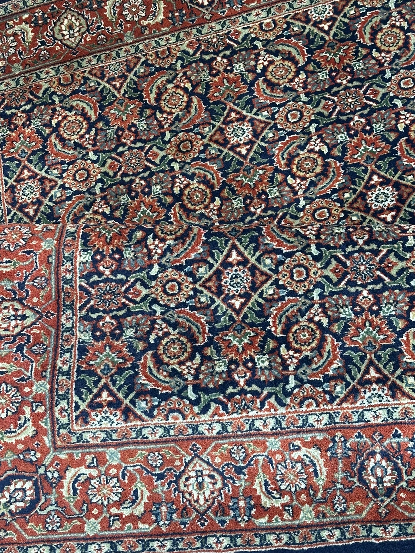  Orientteppich handgeknüpft Bidjar Herati 180x124 cm