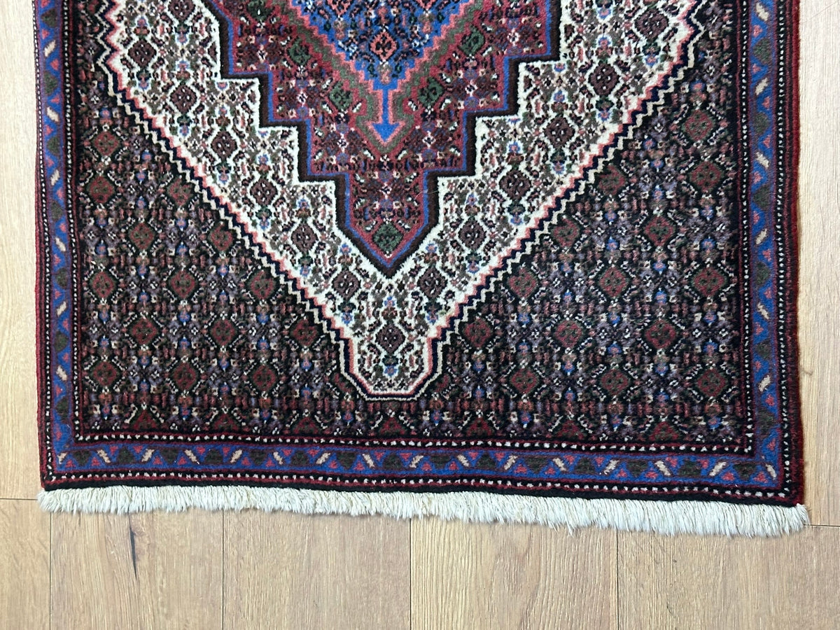 Orientteppich handgeknüpft Bidjar Senneh Wolle 100x75 cm