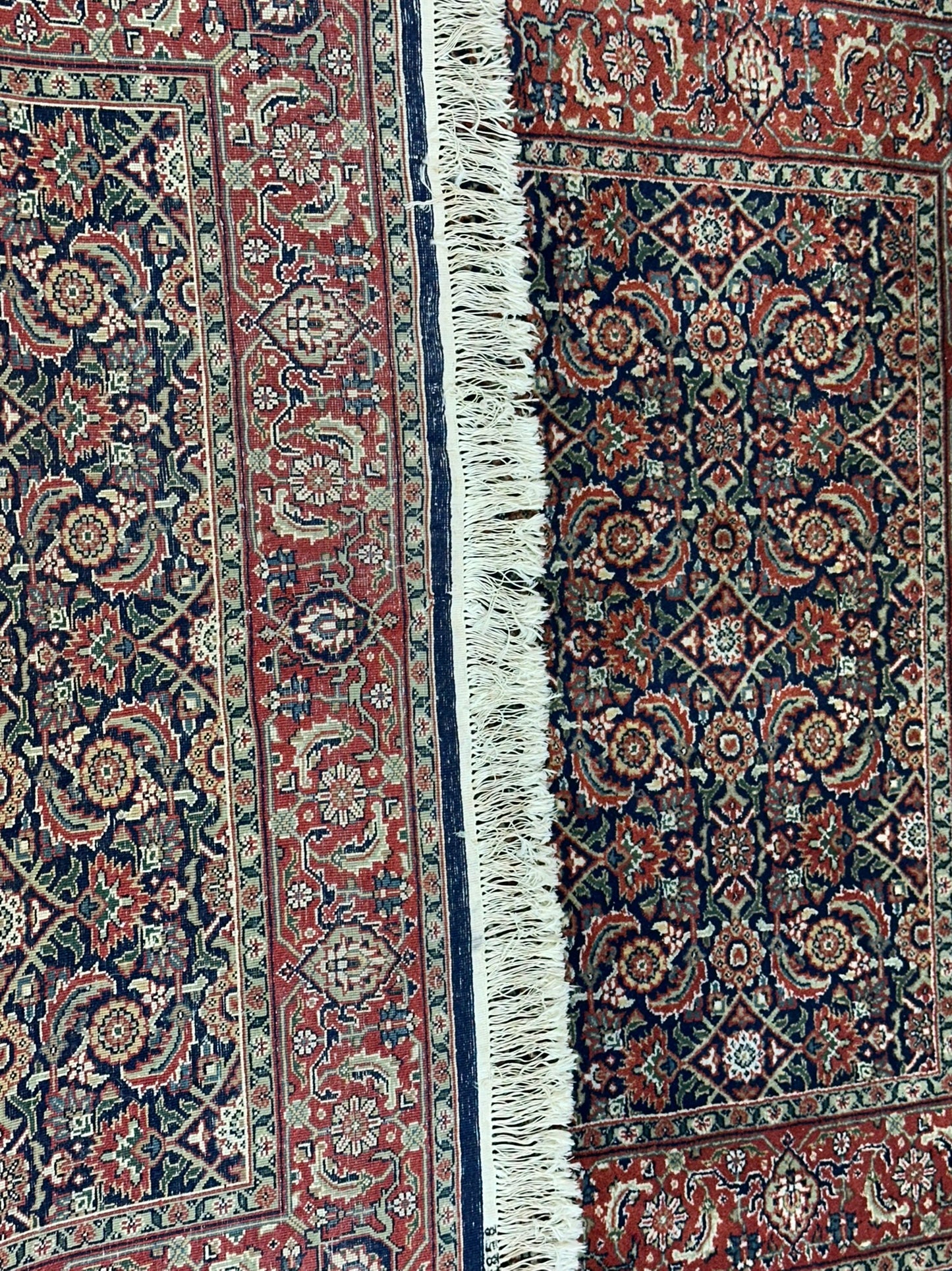   Orientteppich handgeknüpft Bidjar Herati 180x124 cm