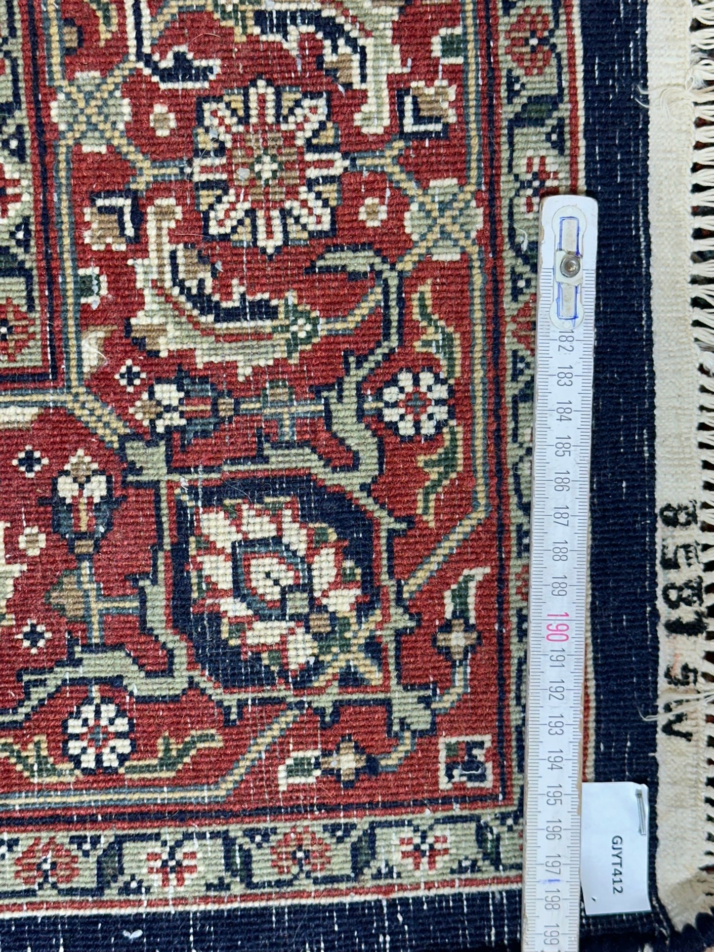   Orientteppich handgeknüpft Bidjar Herati 180x124 cm