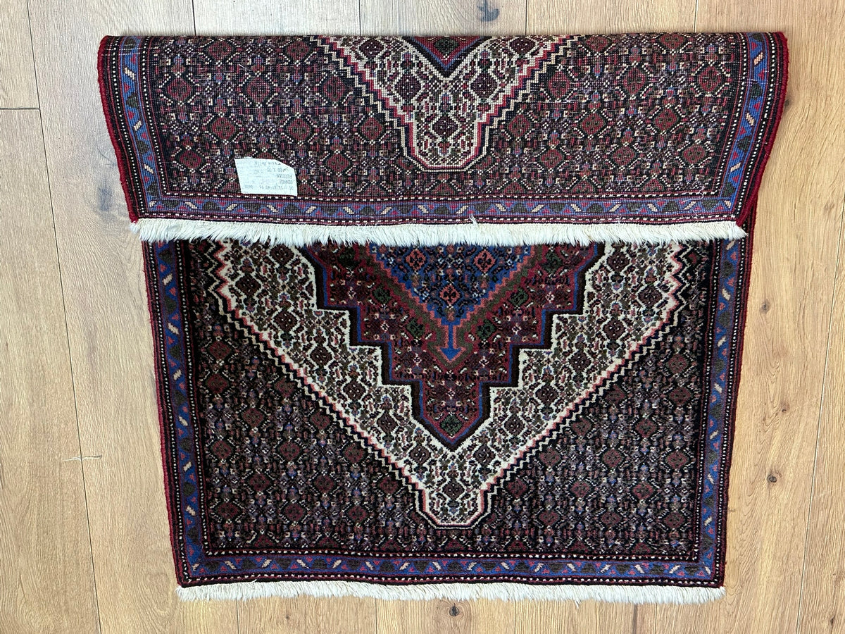 Orientteppich handgeknüpft Bidjar Senneh Wolle 100x75 cm