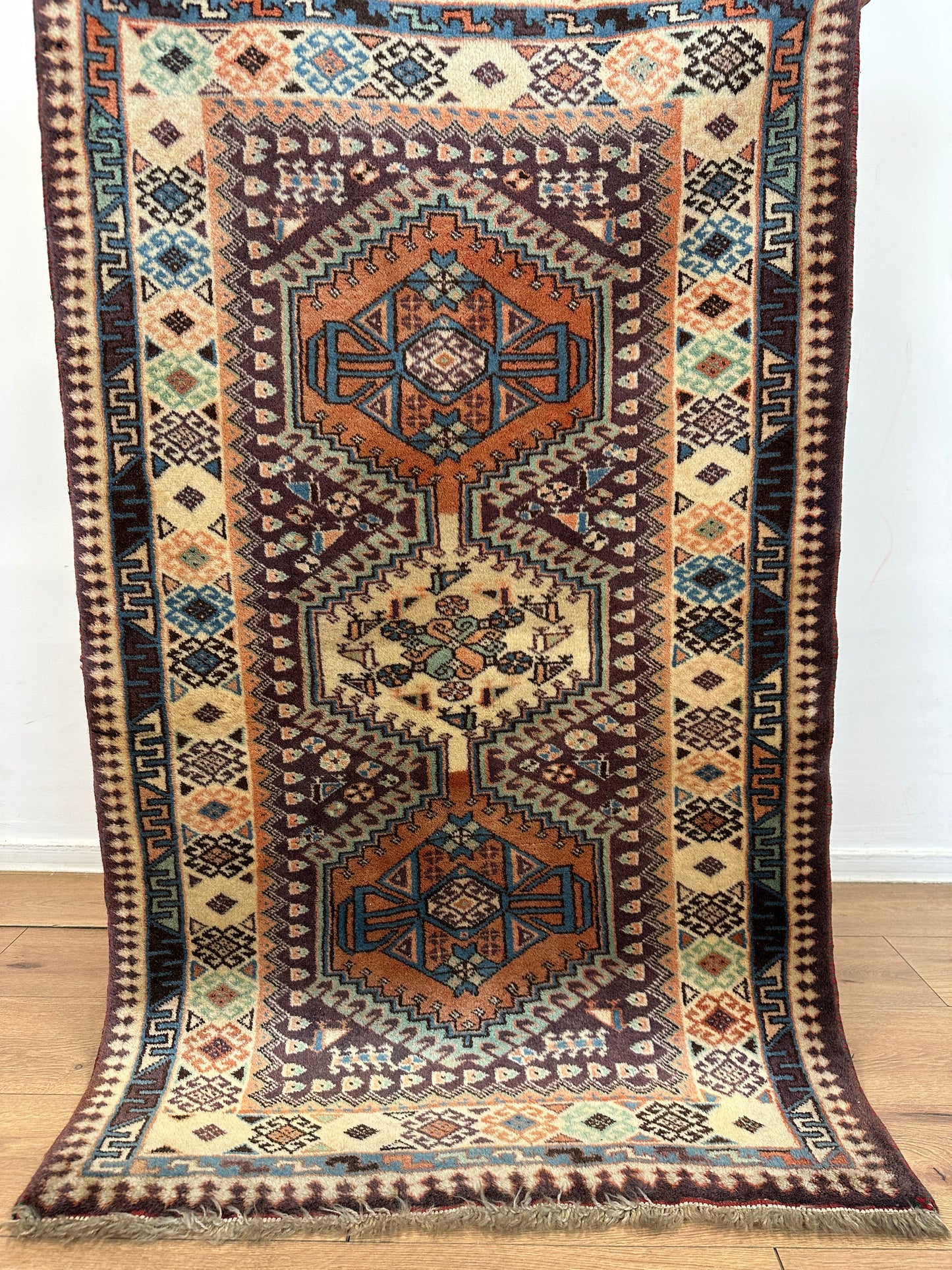 Handgeknüpfter Perser Orientteppich "Kazak" 135x95 cm