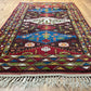 Orientteppich handgeknüpft Kazak Antik Naturfarben Wolle 190x125 cm