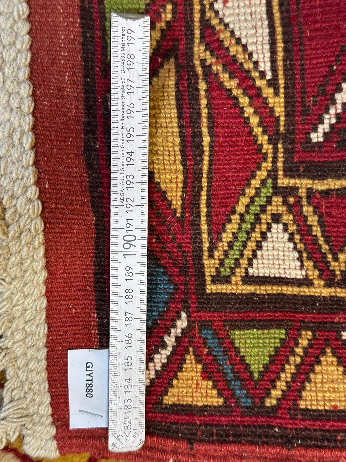 Orientteppich handgeknüpft Kazak Antik Naturfarben Wolle 190x125 cm