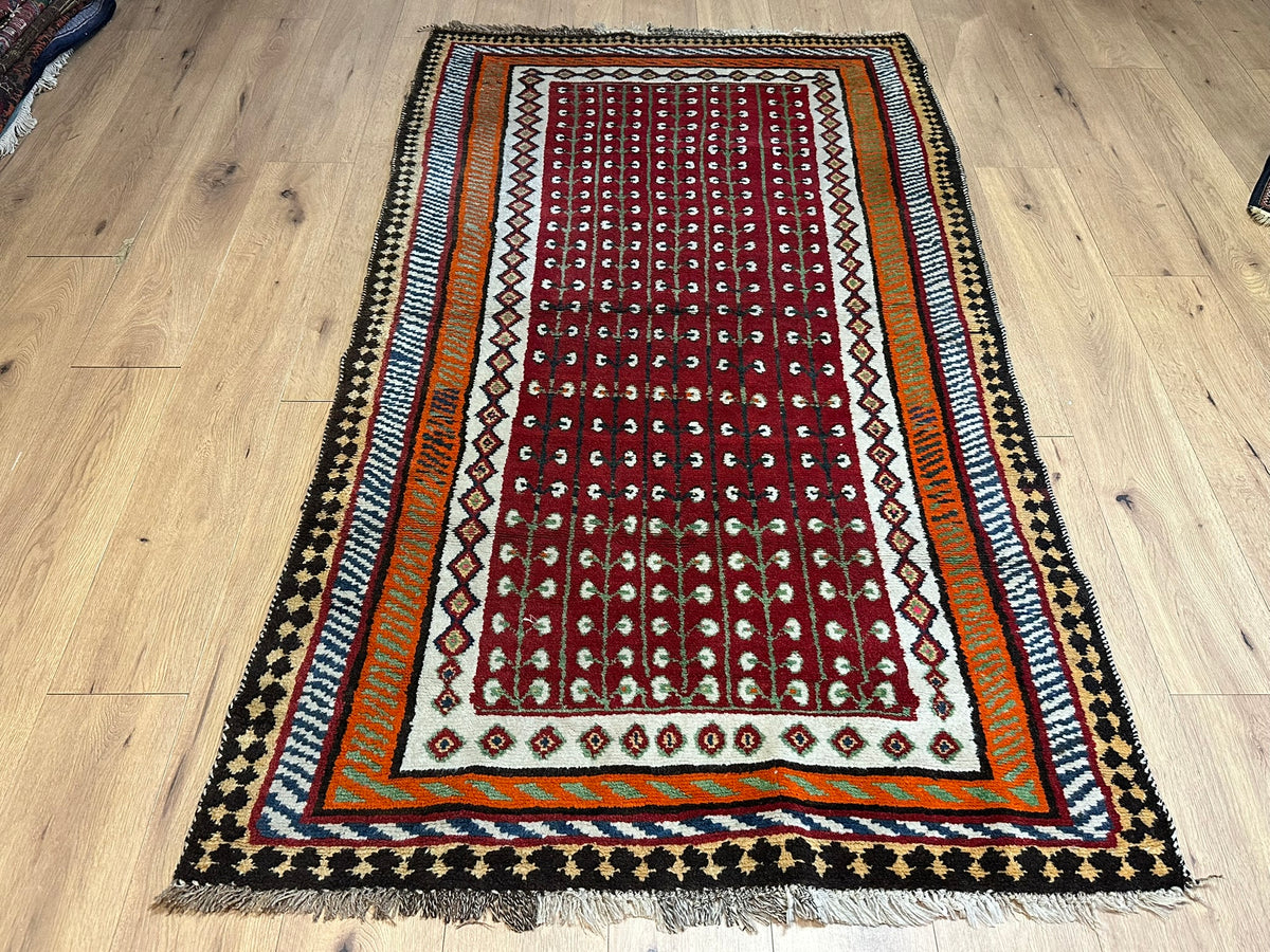 Orientteppich handgeknüpft Gabbeh Wolle Top 220x120 cm