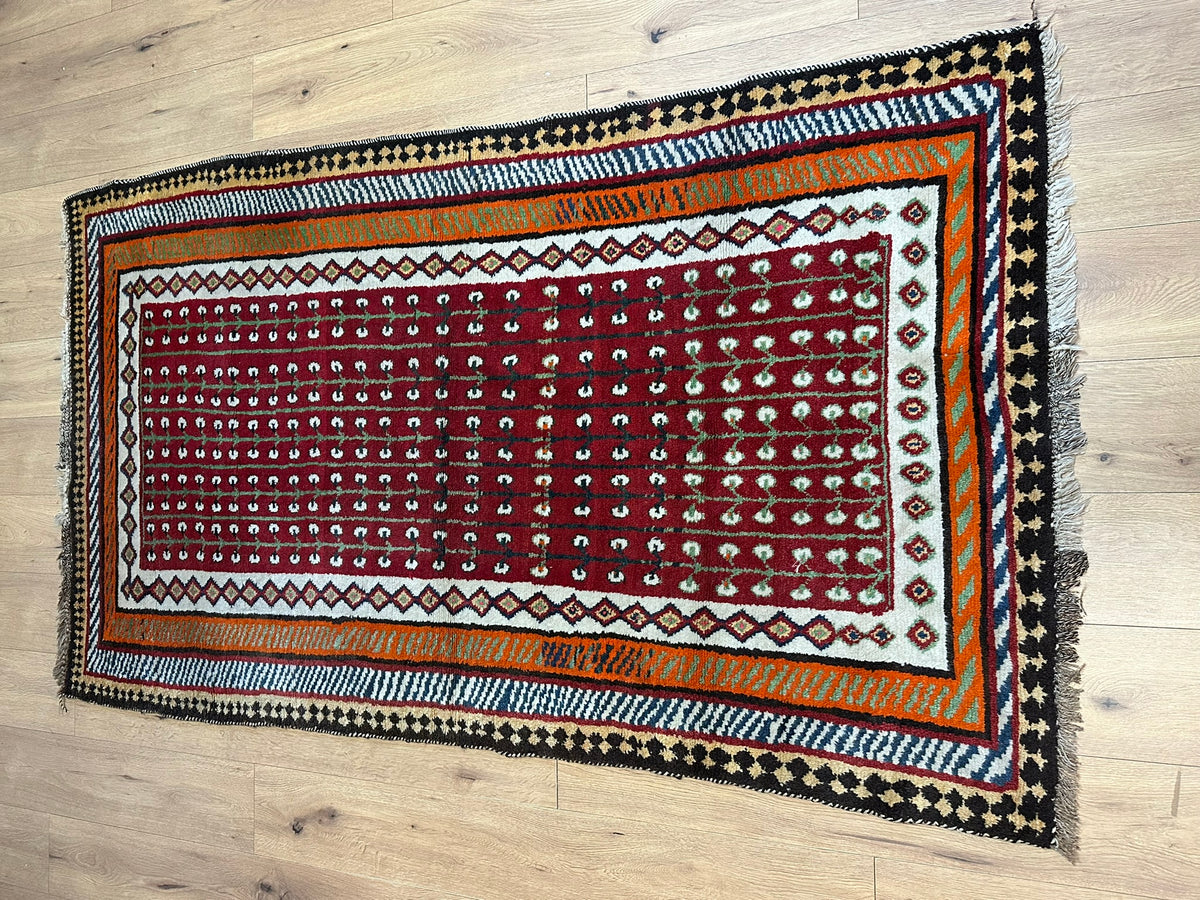 Orientteppich handgeknüpft Gabbeh Wolle Top 220x120 cm