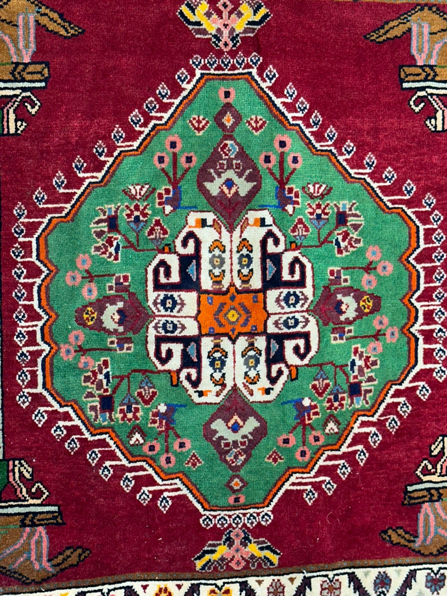 Orientteppich handgeknüpft Gaschgai 67x60 cm
