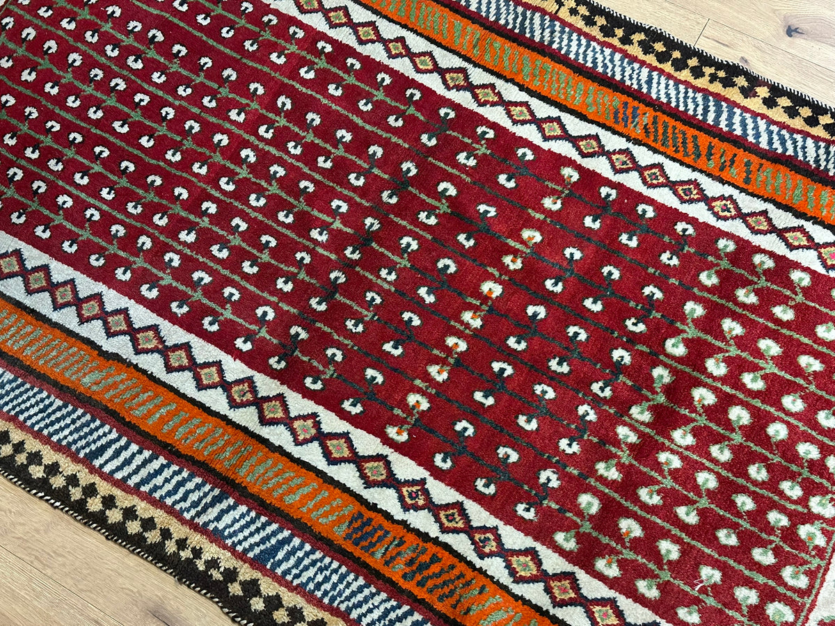 Orientteppich handgeknüpft Gabbeh Wolle Top 220x120 cm