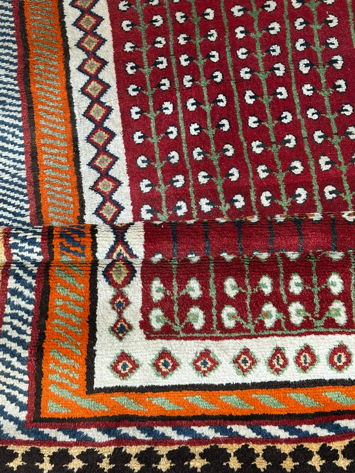 Orientteppich handgeknüpft Gabbeh Wolle Top 220x120 cm