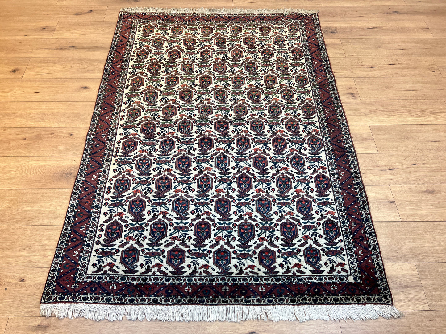 Handgeknüpfter Perser Orientteppich - Afschari Bote Muster 200x143 cm