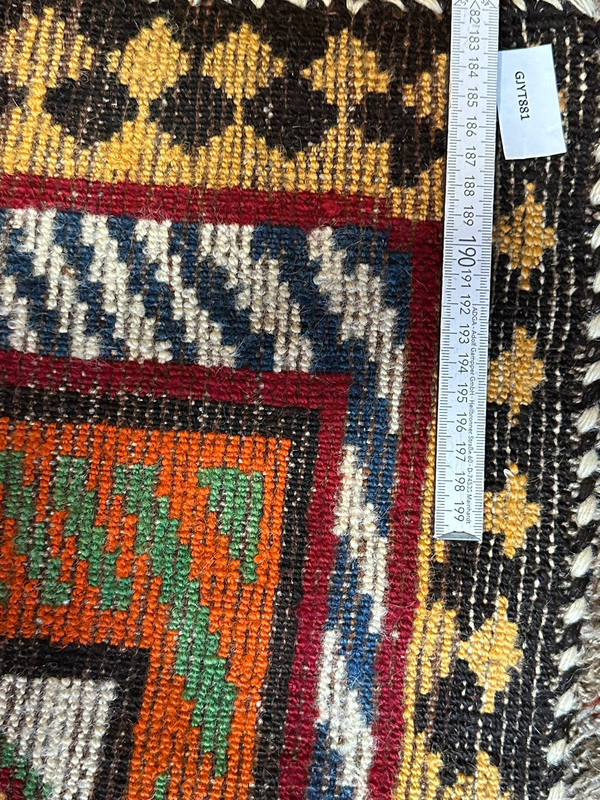 Orientteppich handgeknüpft Gabbeh Wolle Top 220x120 cm