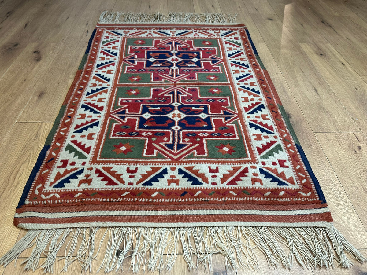 Orientteppich handgeknüpft Türkei Kazak 150x94 cm