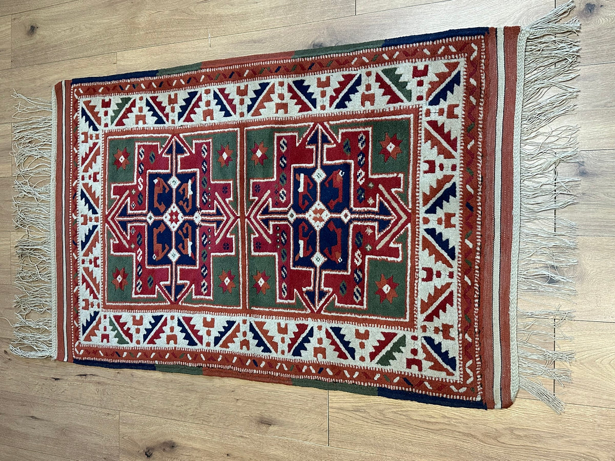 Orientteppich handgeknüpft Türkei Kazak 150x94 cm