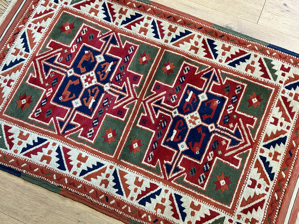 Orientteppich handgeknüpft Türkei Kazak 150x94 cm
