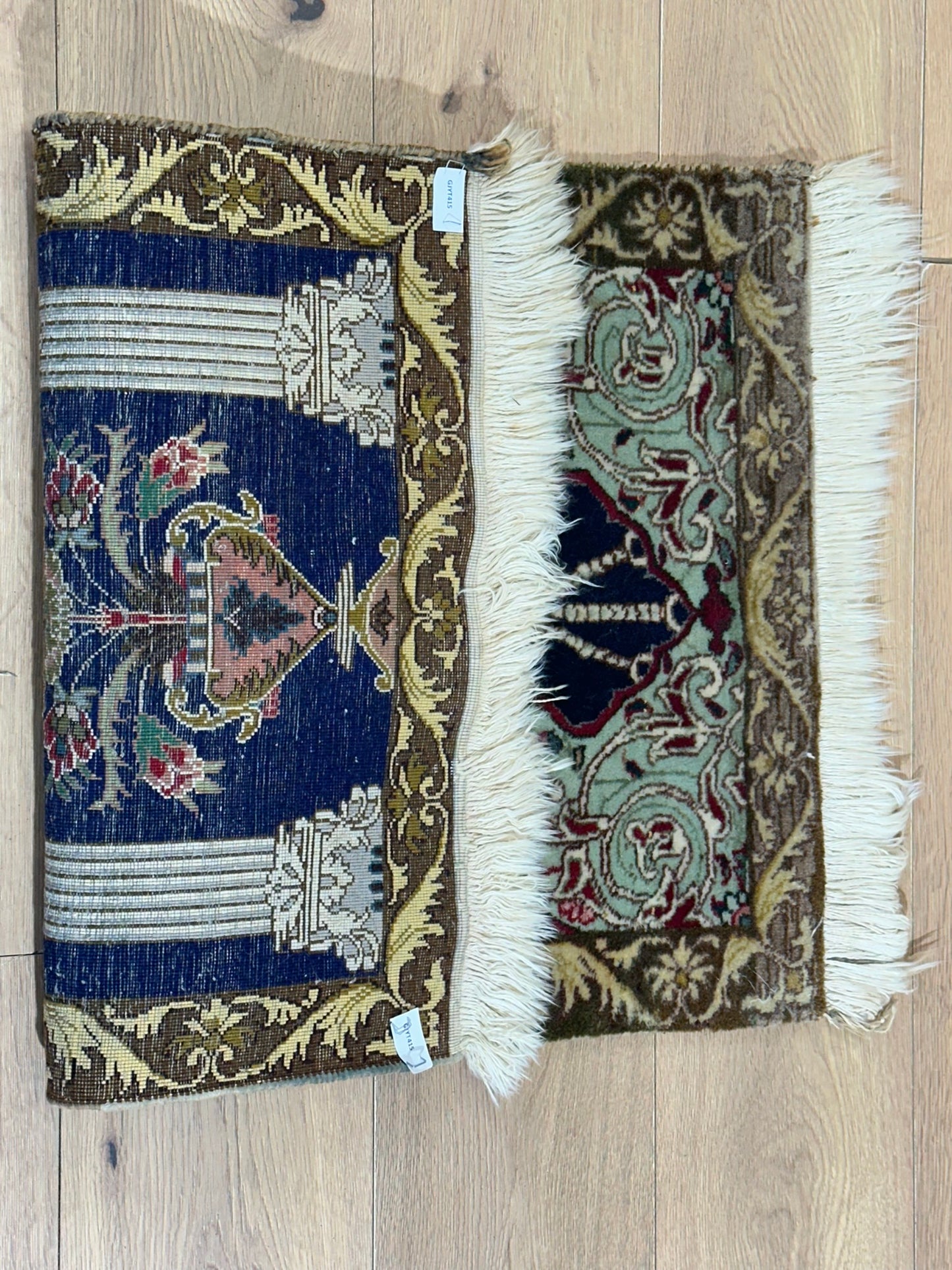 Orientteppich handgeknüpft Täbriz Lebensbaum 83x56 cm