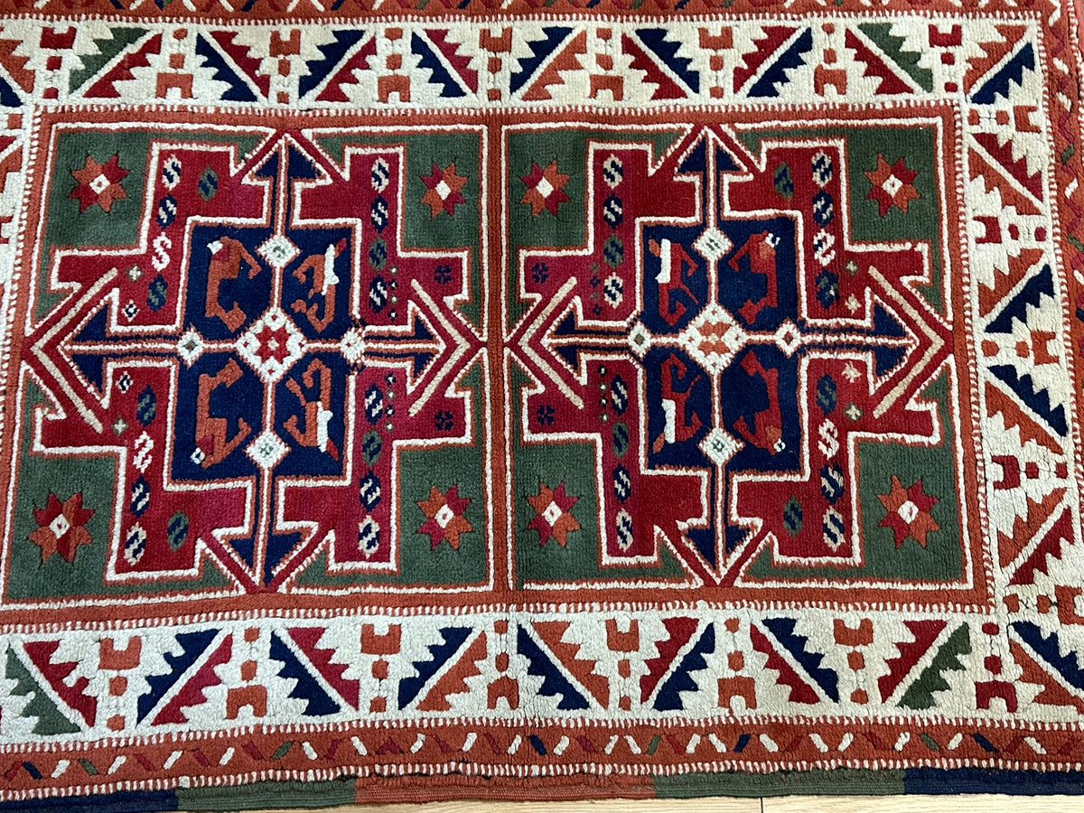 Orientteppich handgeknüpft Türkei Kazak 150x94 cm
