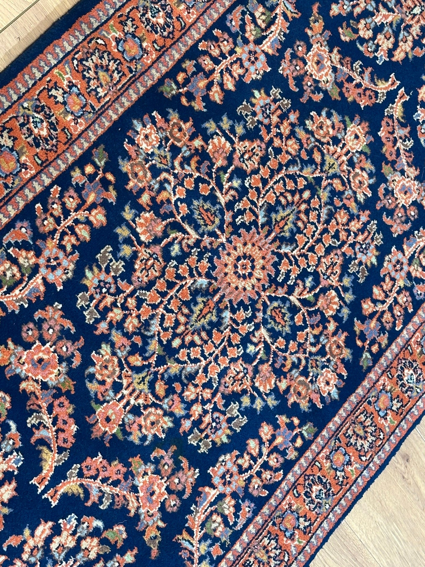 Orientteppich handgeknüpft Sarough Läufer 210x80 cm