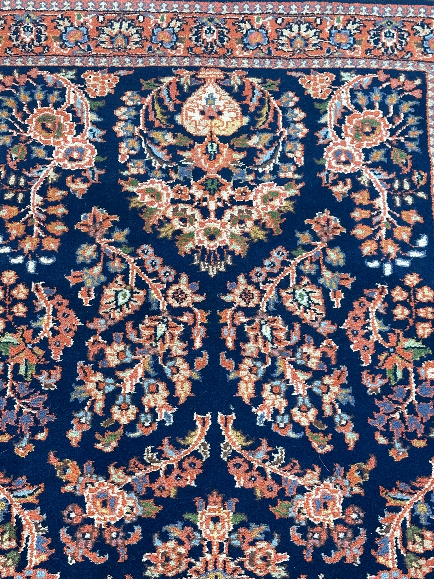 Orientteppich handgeknüpft Sarough Läufer 210x80 cm