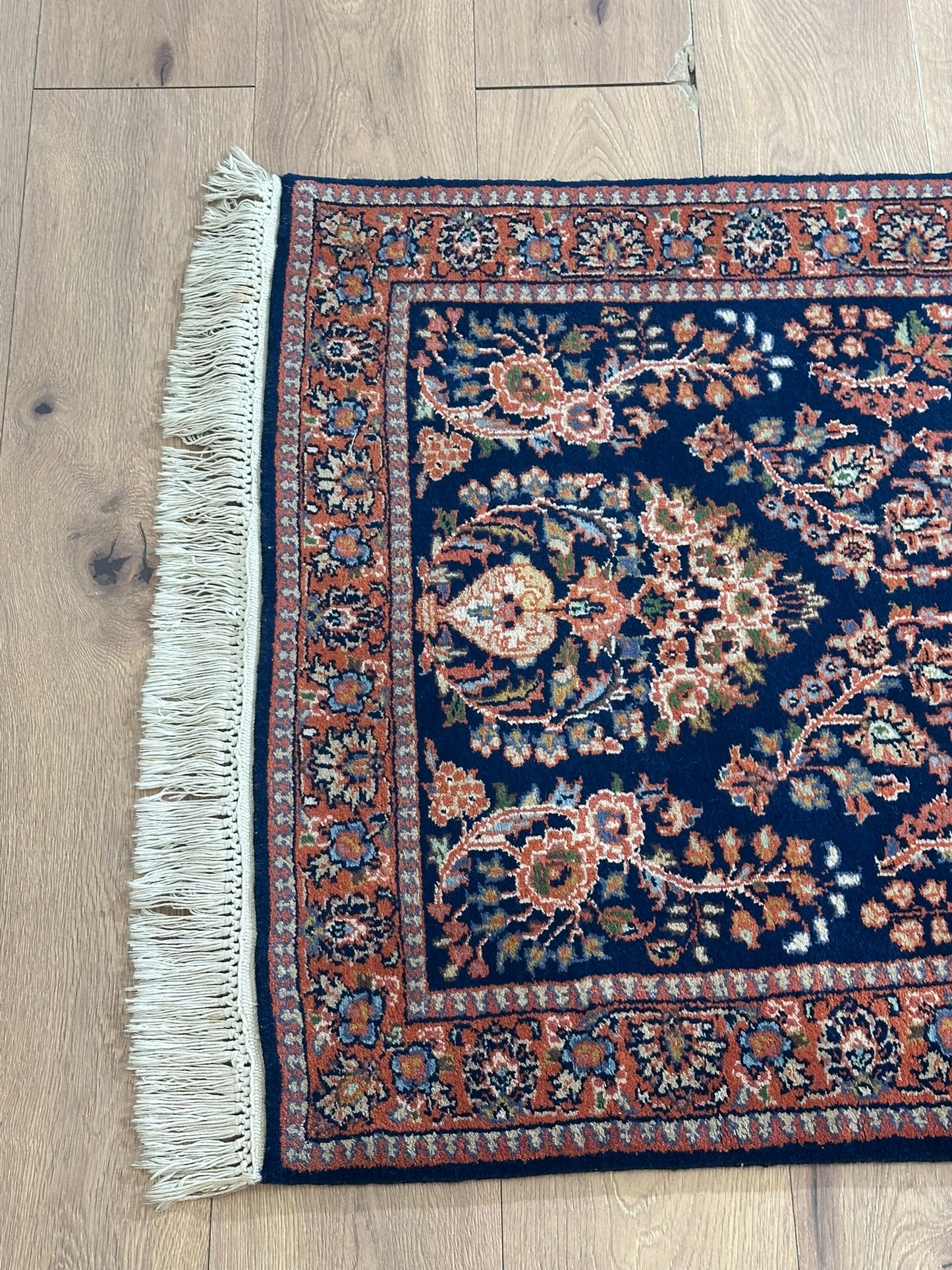 Orientteppich handgeknüpft Sarough Läufer 210x80 cm