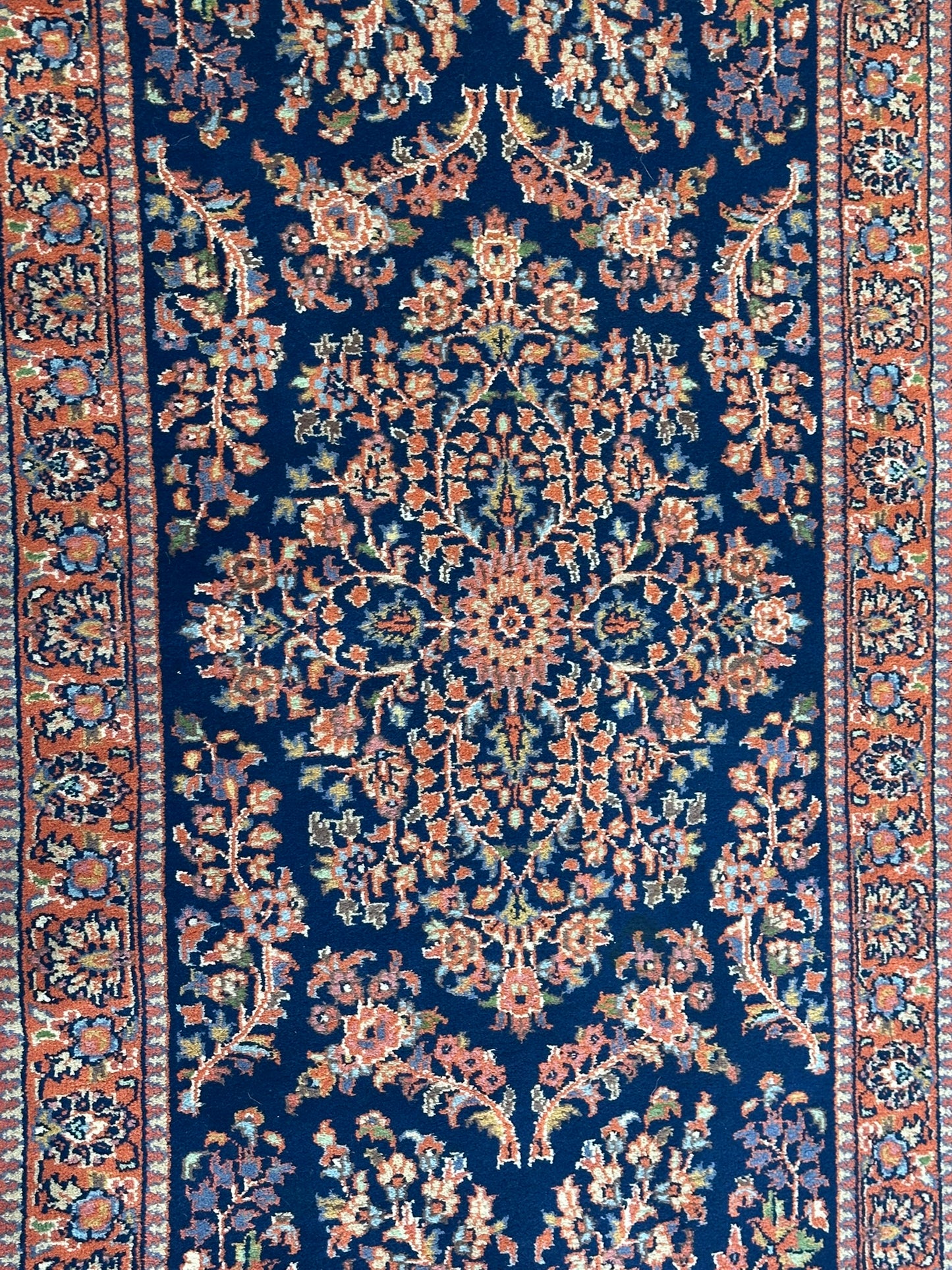 Orientteppich handgeknüpft Sarough Läufer 210x80 cm