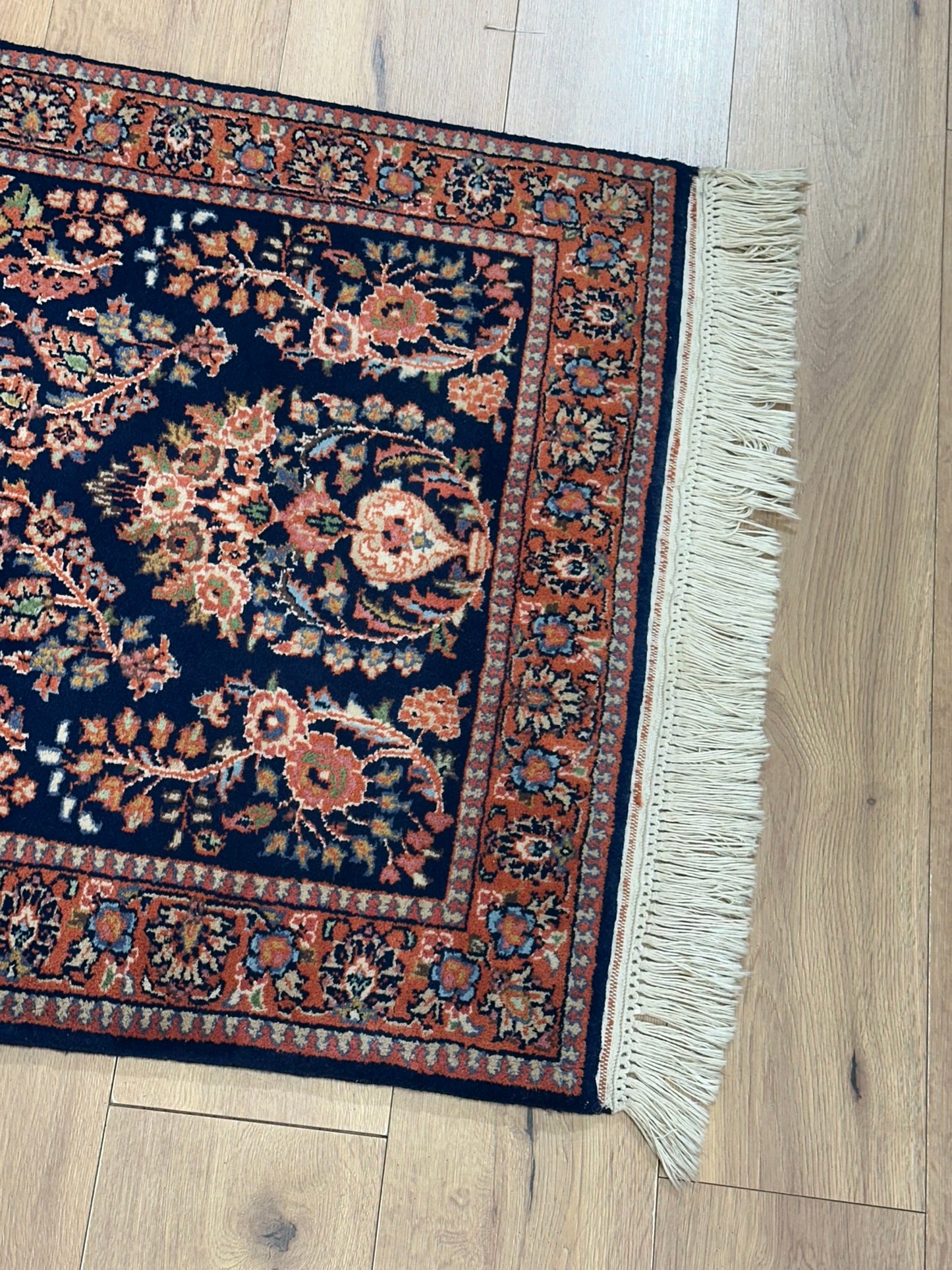 Orientteppich handgeknüpft Sarough Läufer 210x80 cm