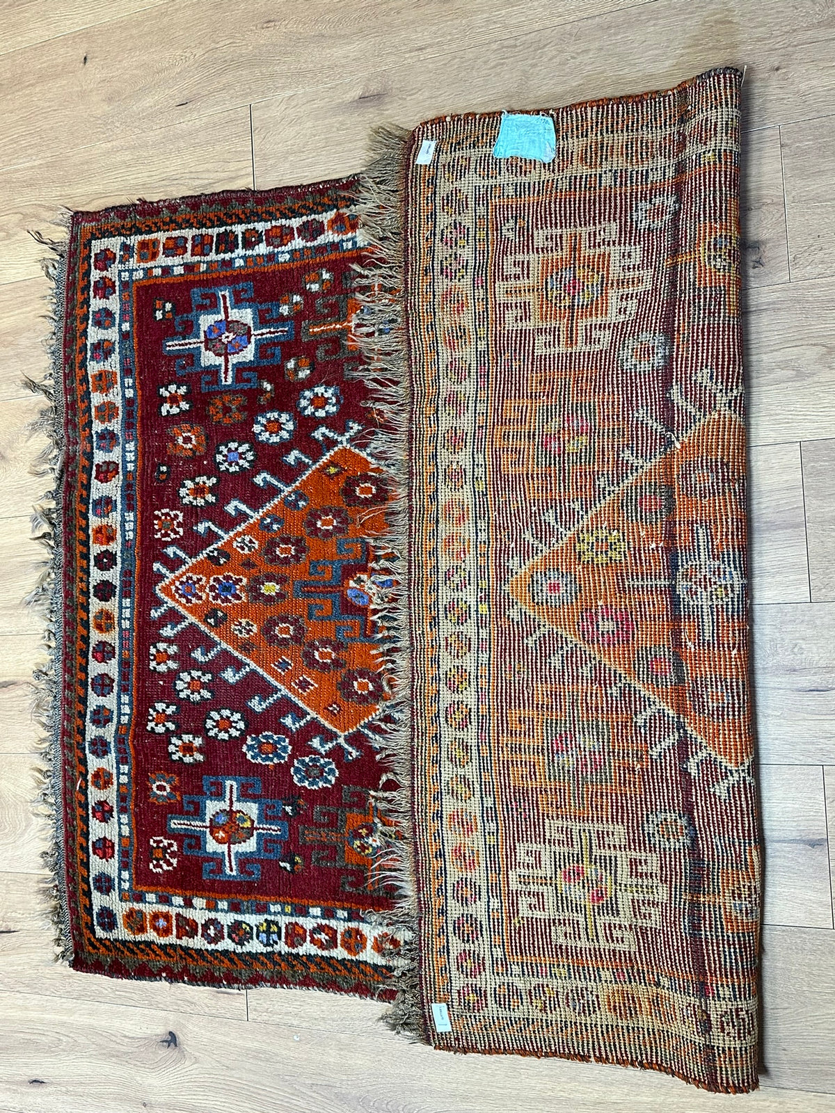 Orientteppich handgeknüpft Gaschgai Wolle 155x123 cm