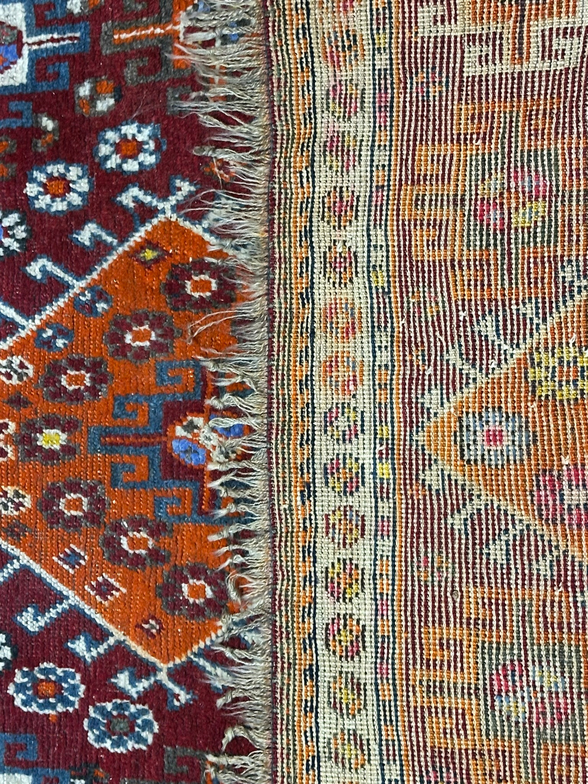 Orientteppich handgeknüpft Gaschgai Wolle 155x123 cm