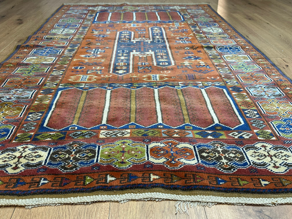 Orientteppich handgeknüpft Türkei Kazak Anatolien Selten 190x120 cm