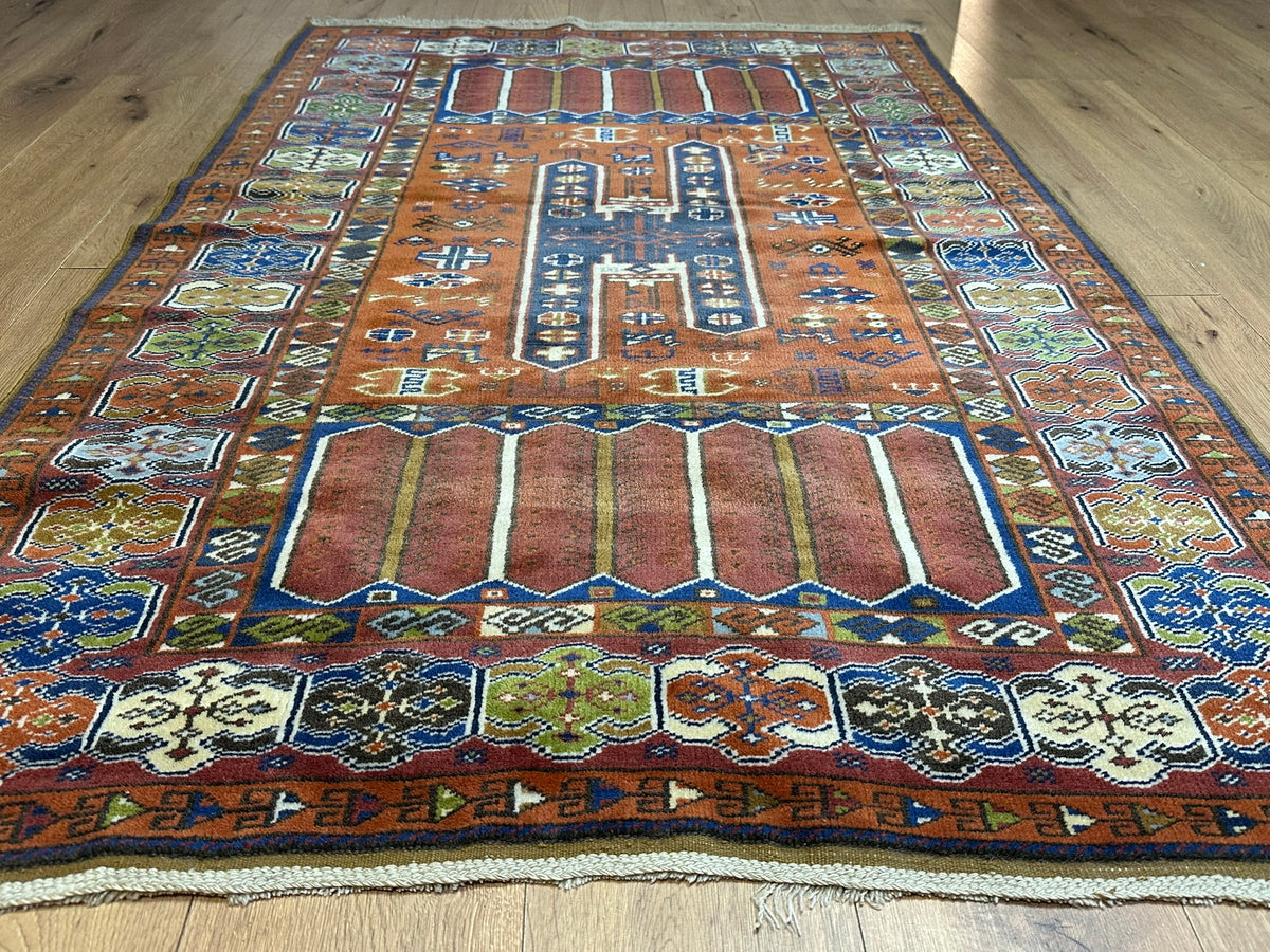 Orientteppich handgeknüpft Türkei Kazak Anatolien Selten 190x120 cm