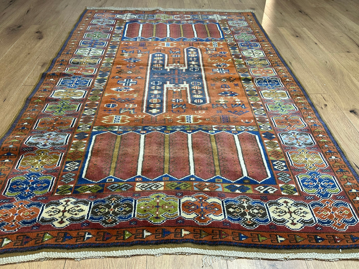 Orientteppich handgeknüpft Türkei Kazak Anatolien Selten 190x120 cm