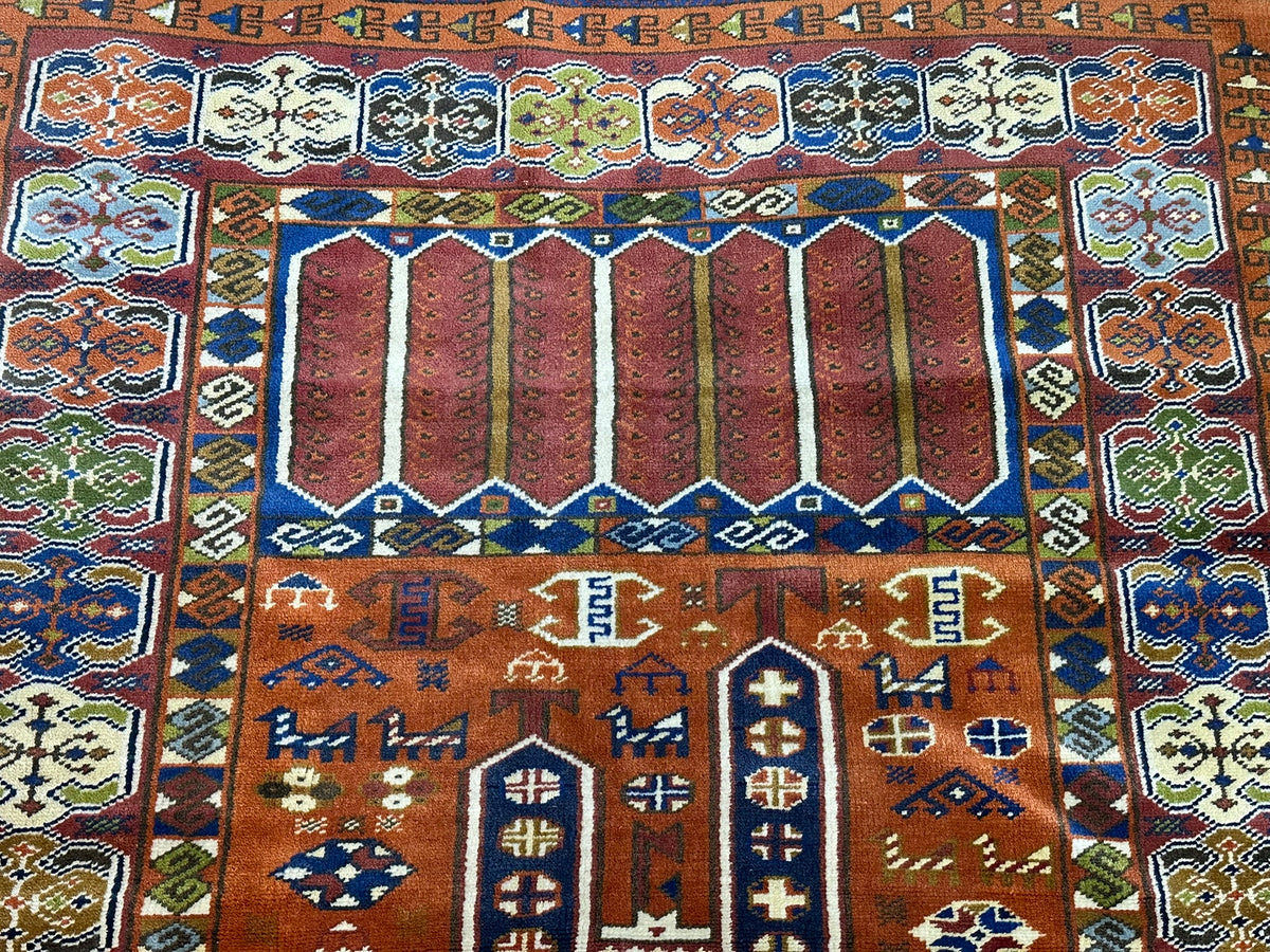 Orientteppich handgeknüpft Türkei Kazak Anatolien Selten 190x120 cm