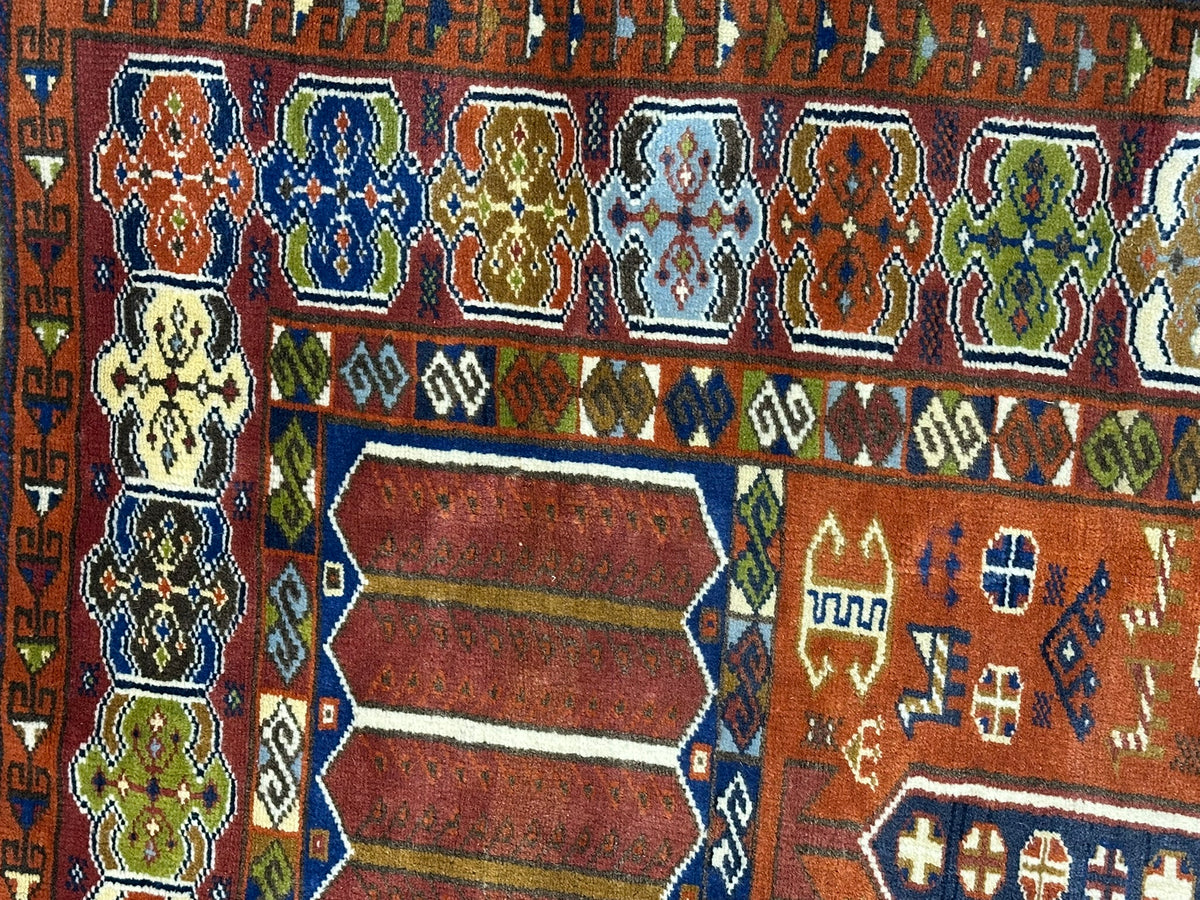 Orientteppich handgeknüpft Türkei Kazak Anatolien Selten 190x120 cm